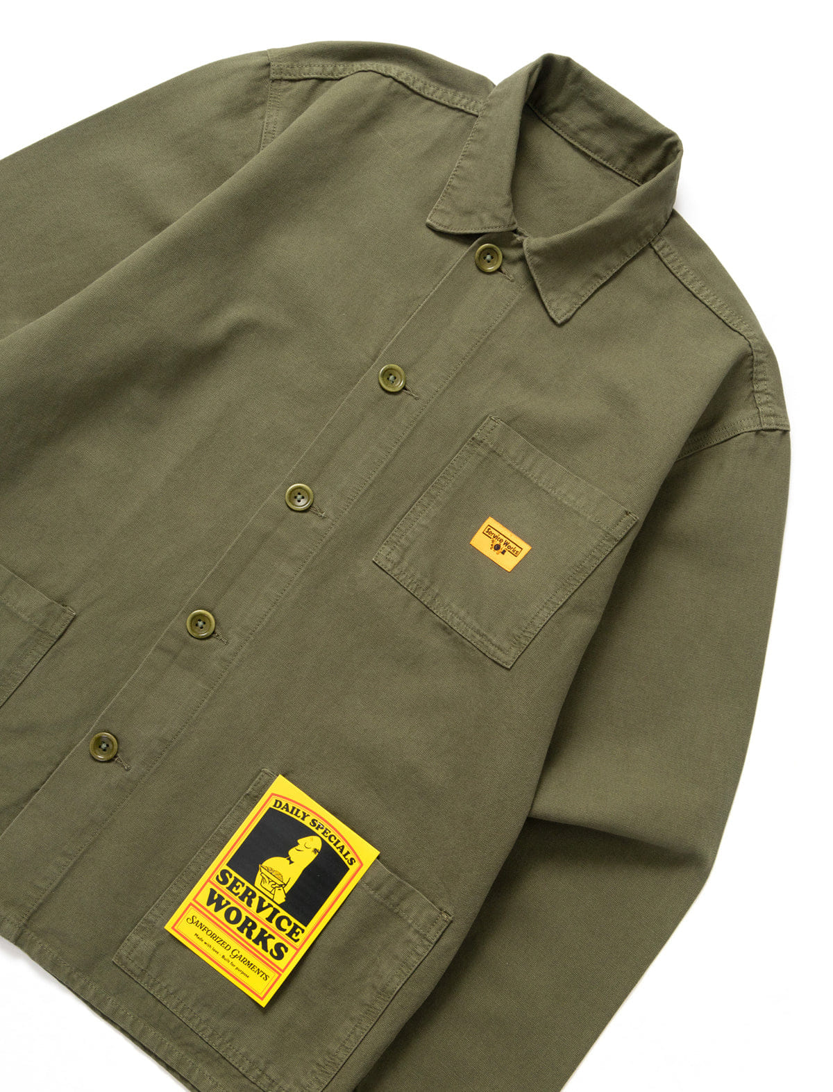 Service Works Canvas Chore Shirt Olive