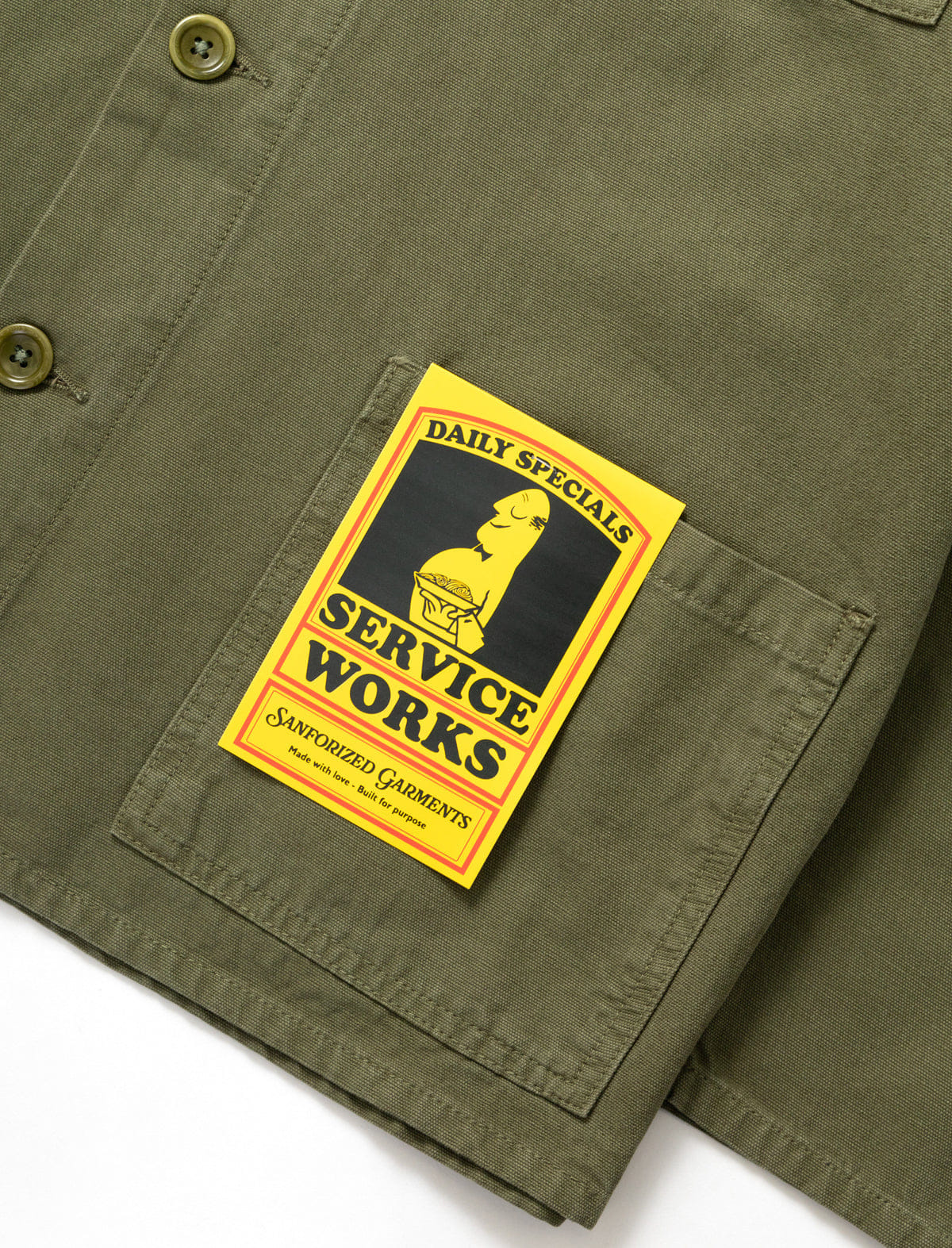 Service Works Canvas Chore Shirt Olive