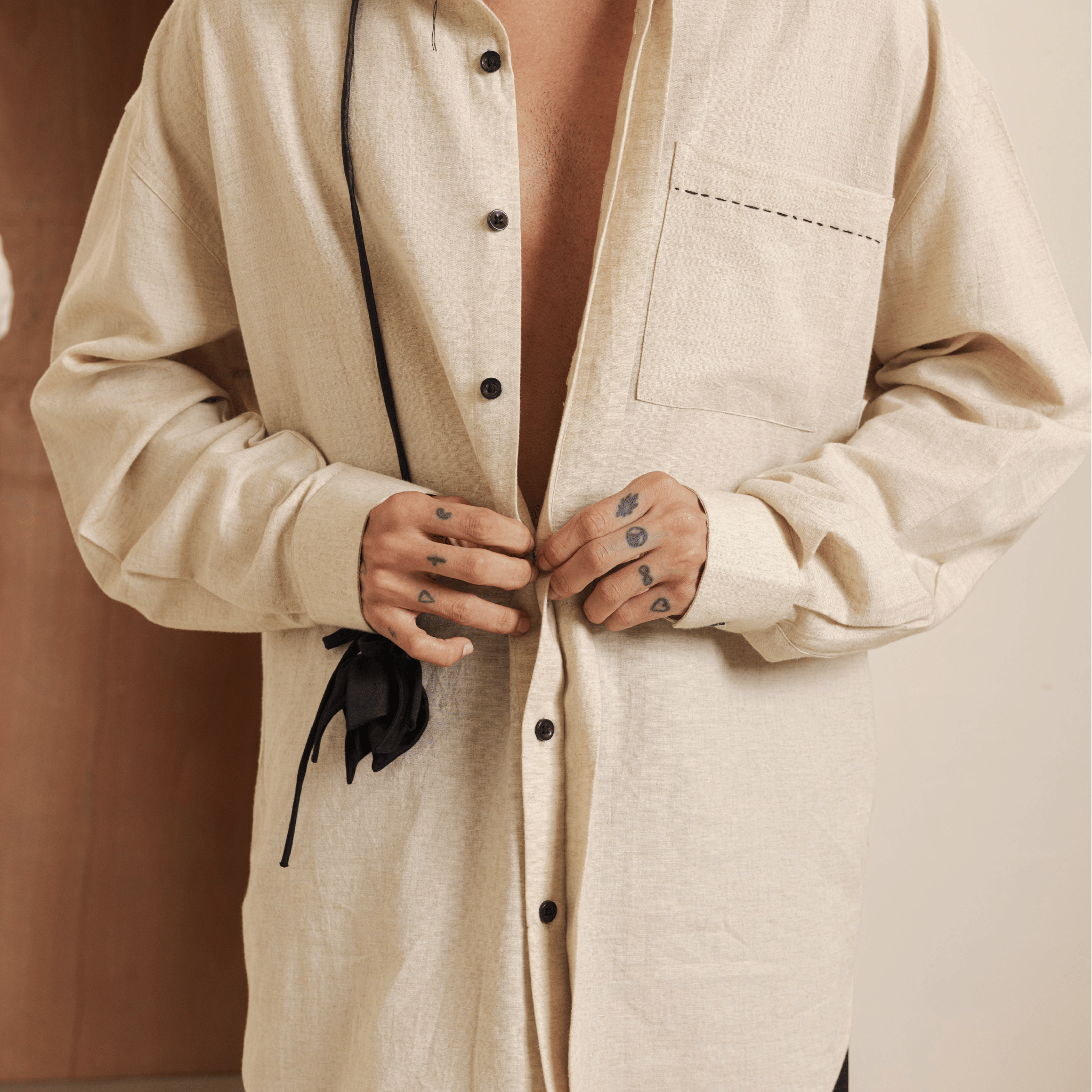 Polite Society LILY OVERSHIRT (CREME)