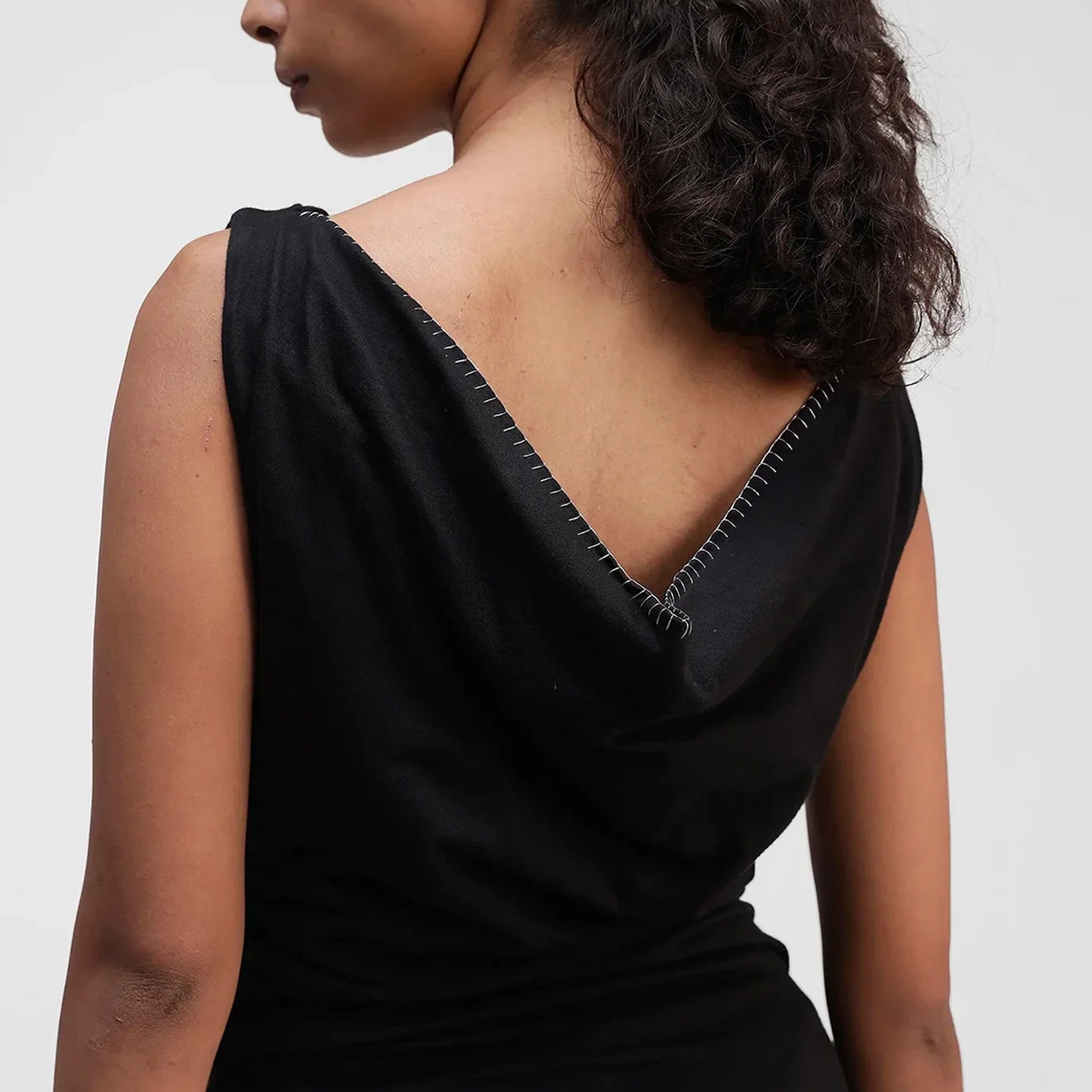 Almost Gods Assymetric Layered Knit Dress
