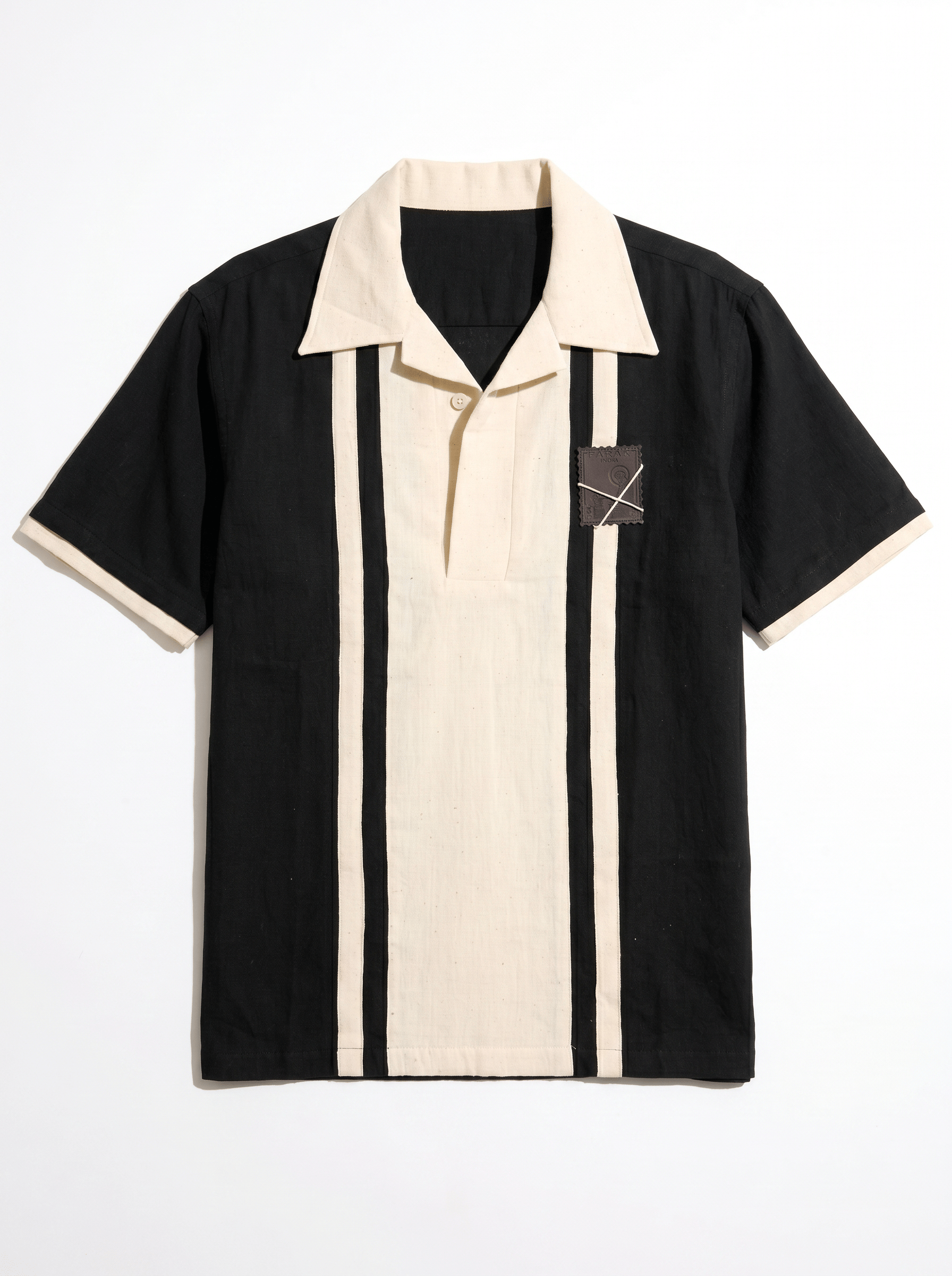 Polo Stripe Black Polo Shirt