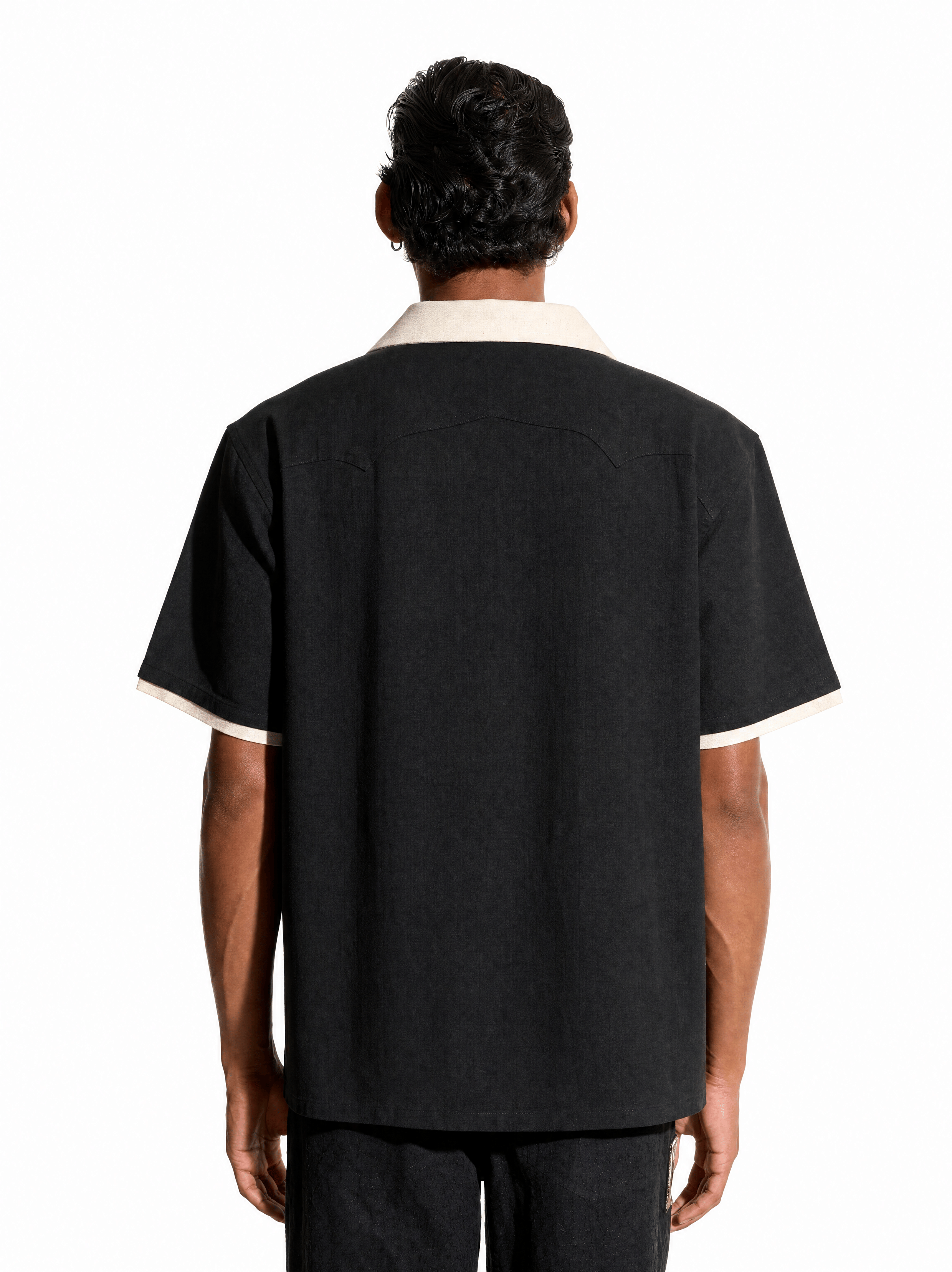 Polo Stripe Black Polo Shirt