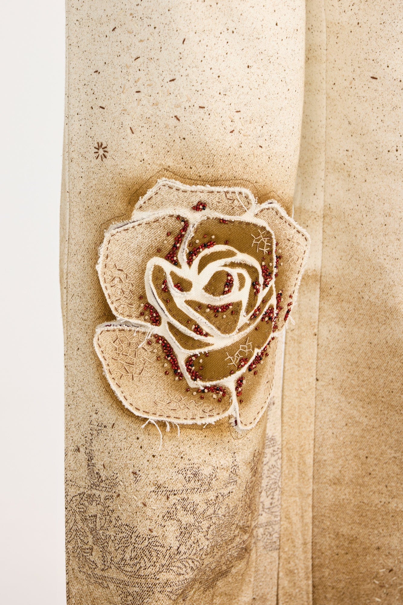 Handmade Burning Flower Handmade - Pants