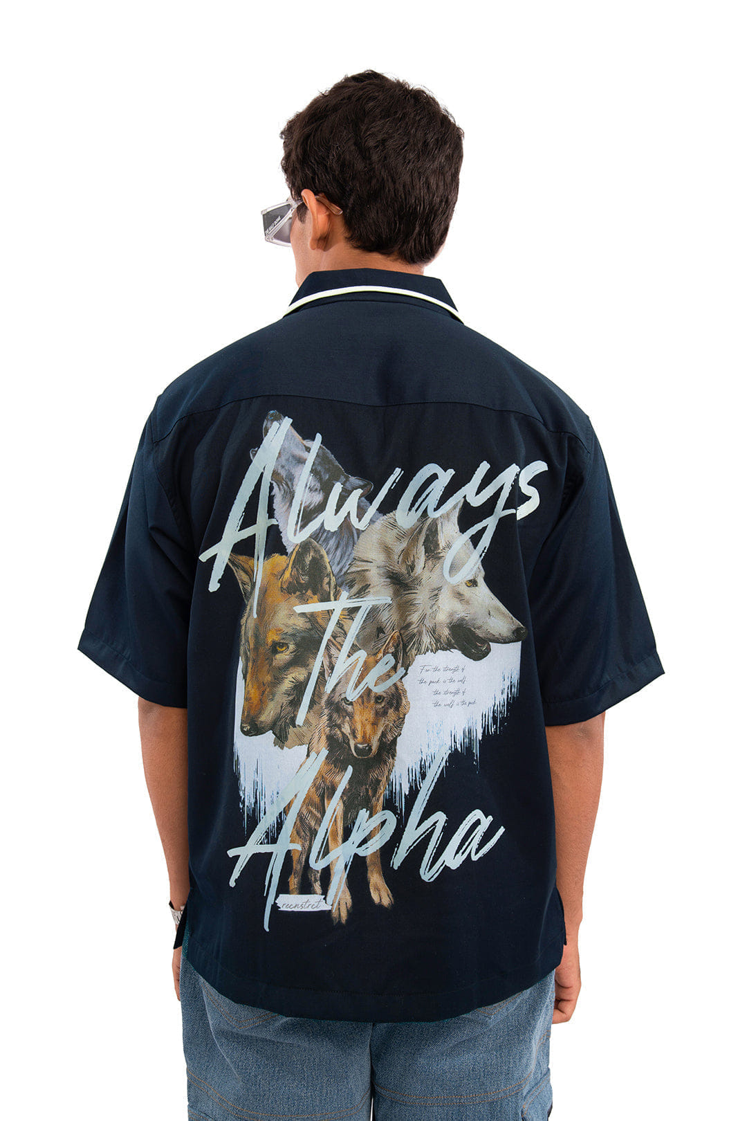 Recnstrct Alpha shirt - Navy blue