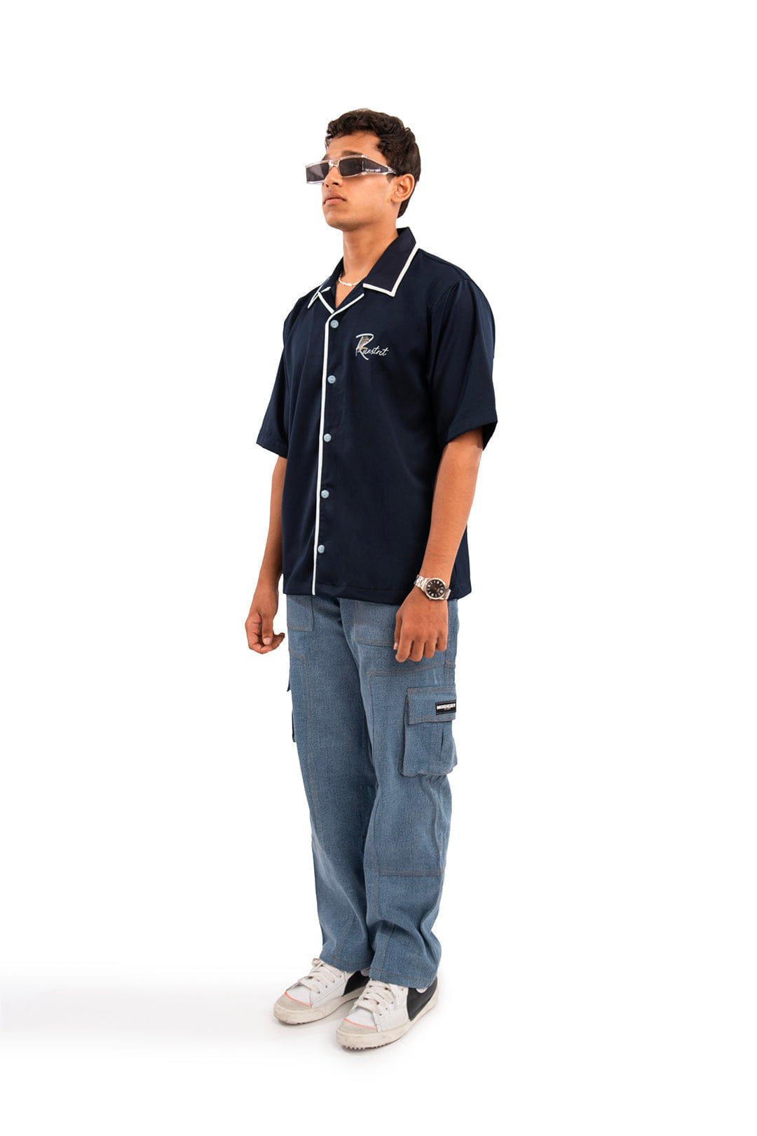 Recnstrct Alpha shirt - Navy blue