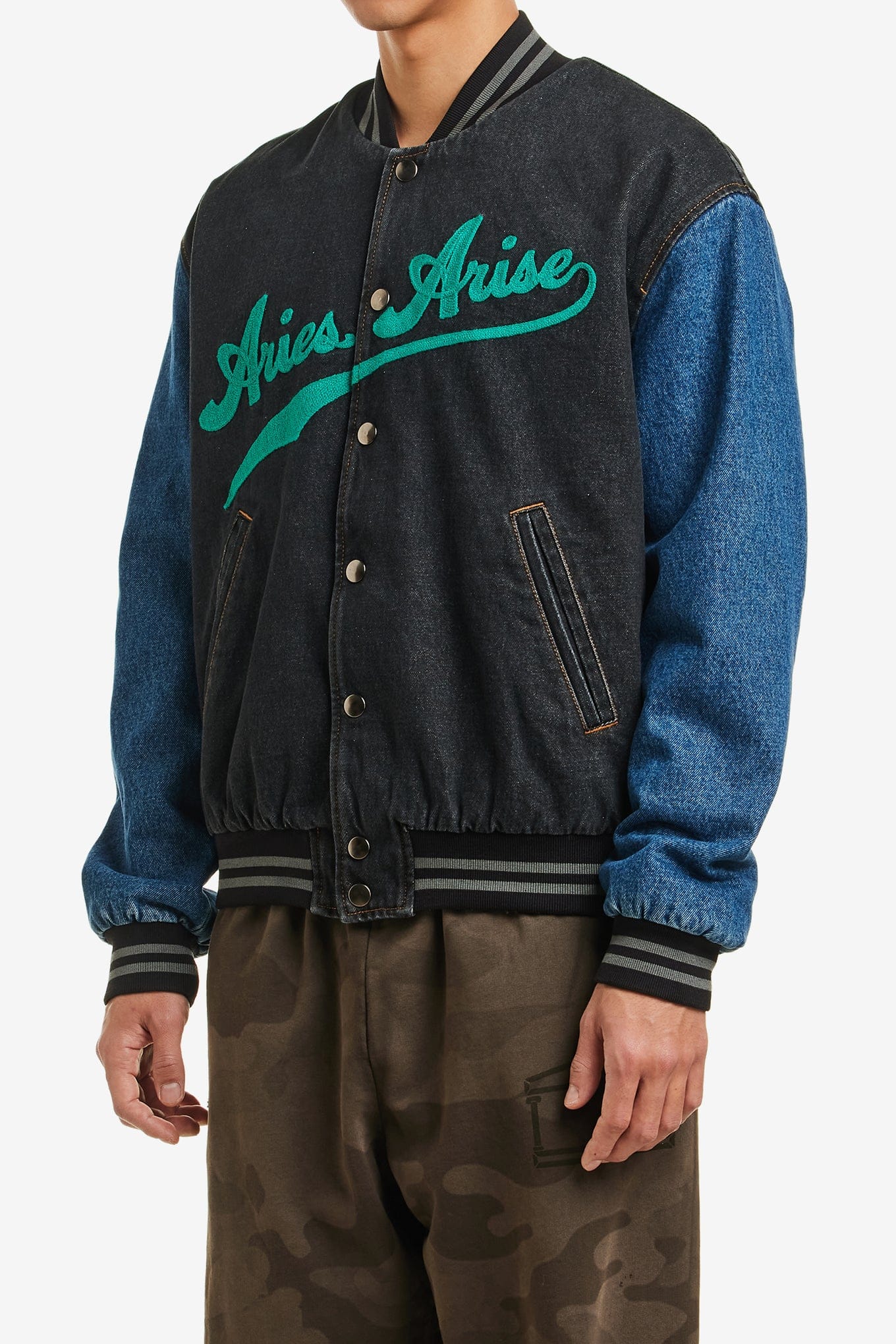 ARIES VARSITY DENIM JACKET