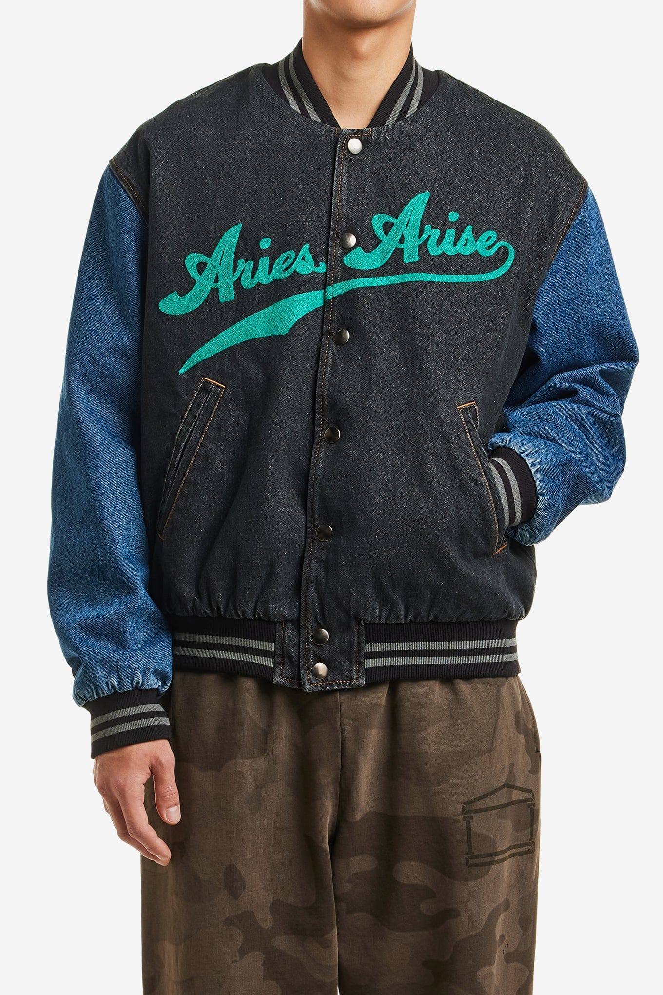 ARIES VARSITY DENIM JACKET