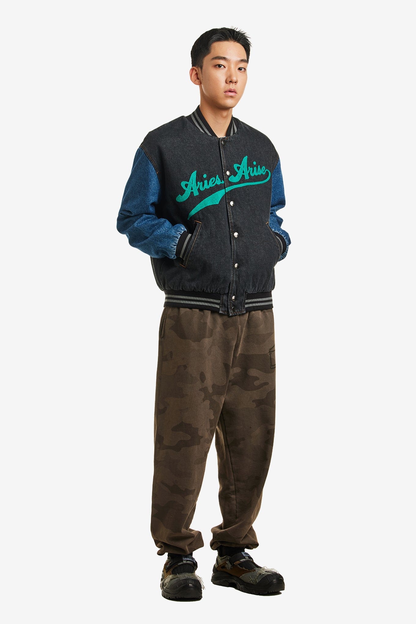 ARIES VARSITY DENIM JACKET