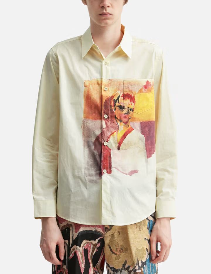 Kidsuper Girl Painting Button Up Shirt