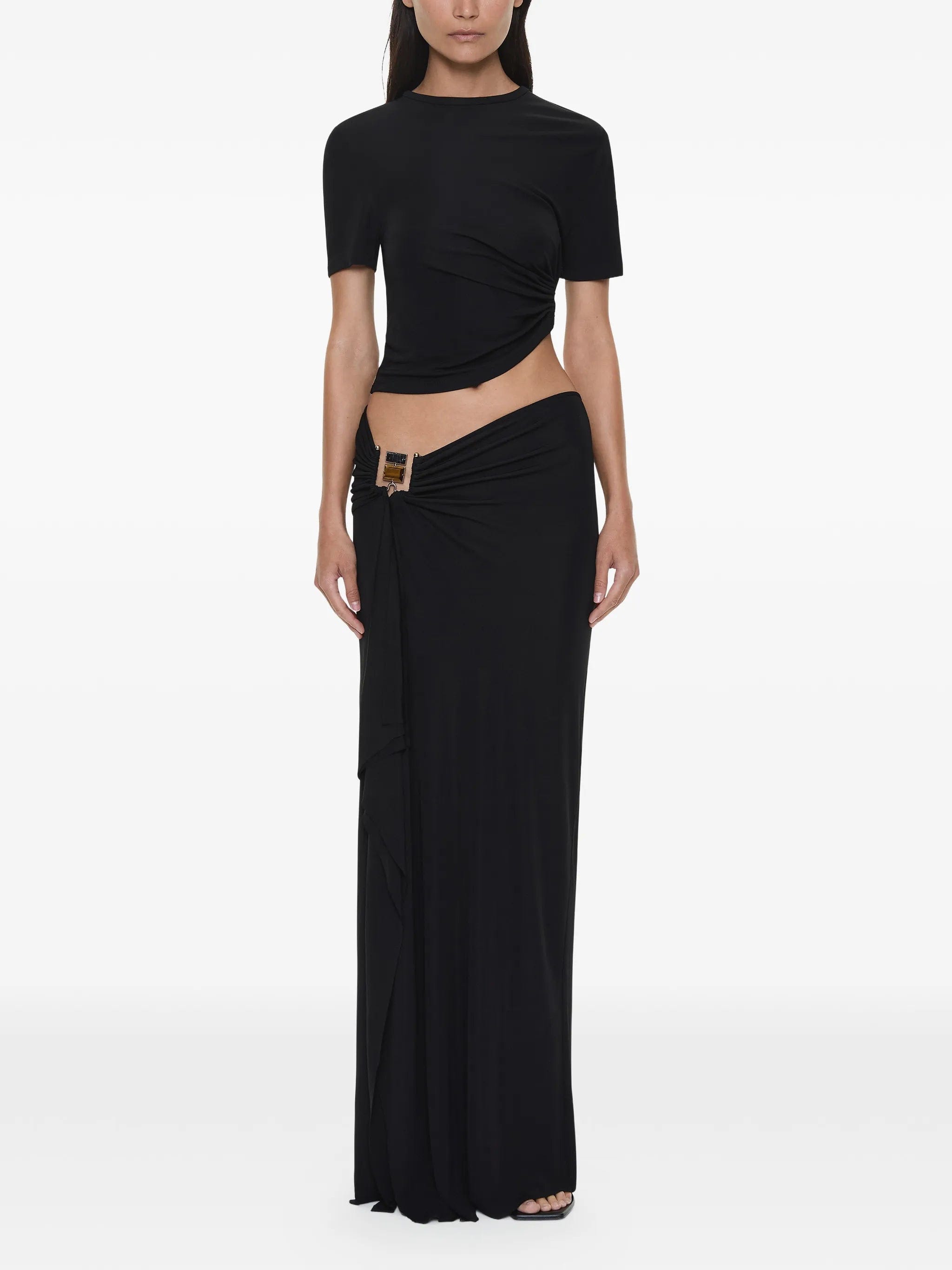 Christopher Esber Bezel Cascade Quartz long skirt