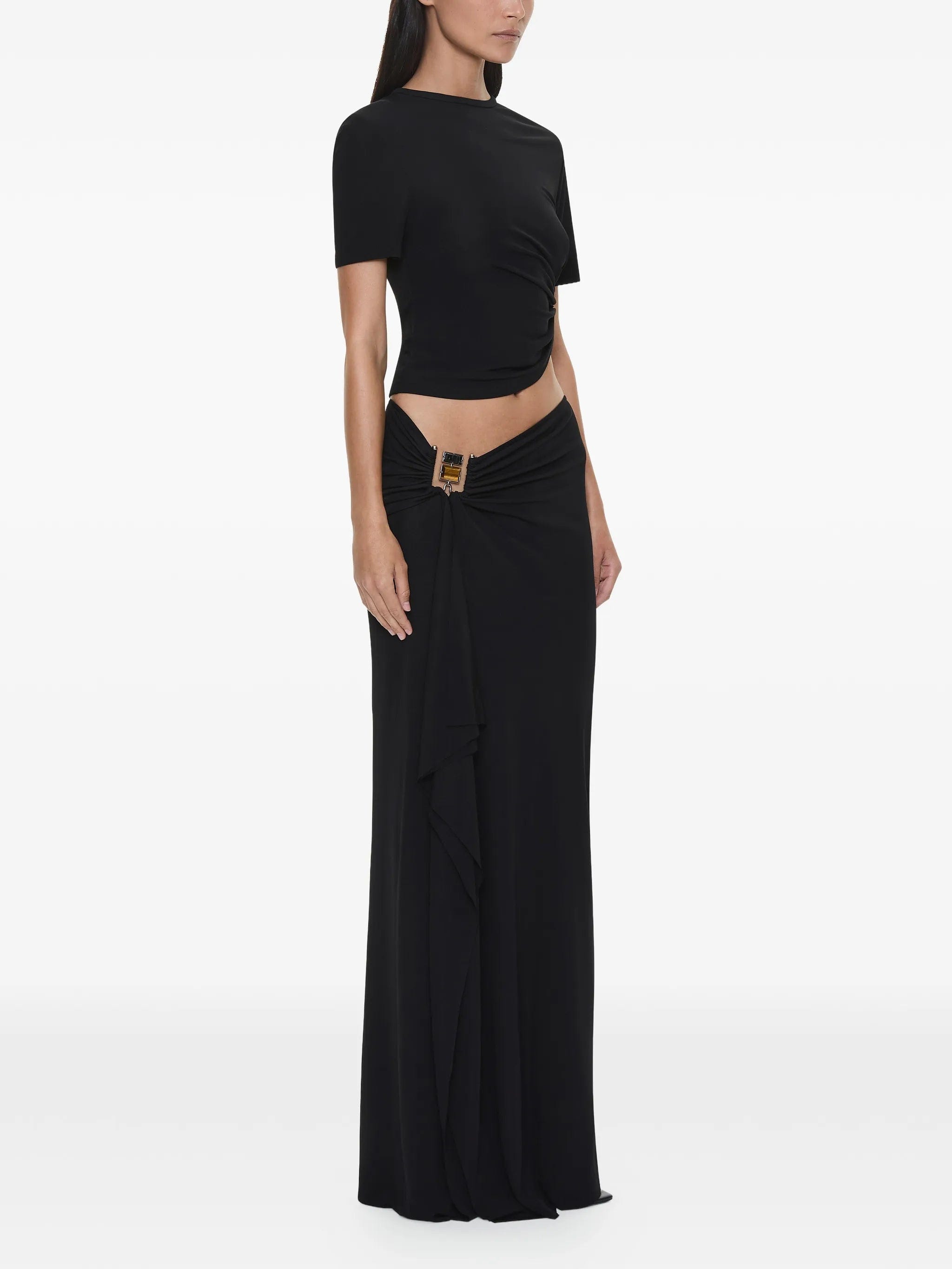 Christopher Esber Bezel Cascade Quartz long skirt