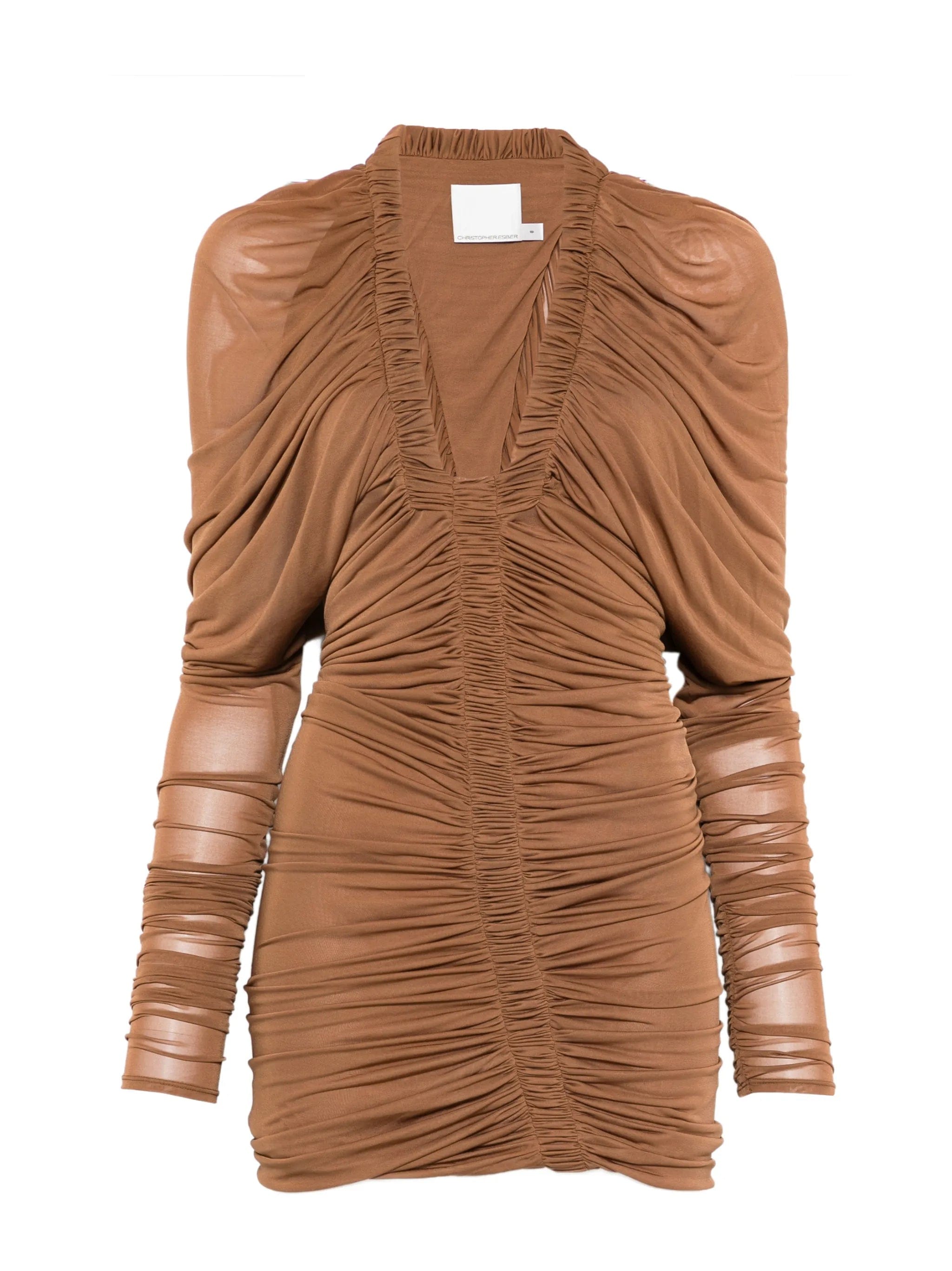 Christopher Esber Orion LS long - sleeve mini dress