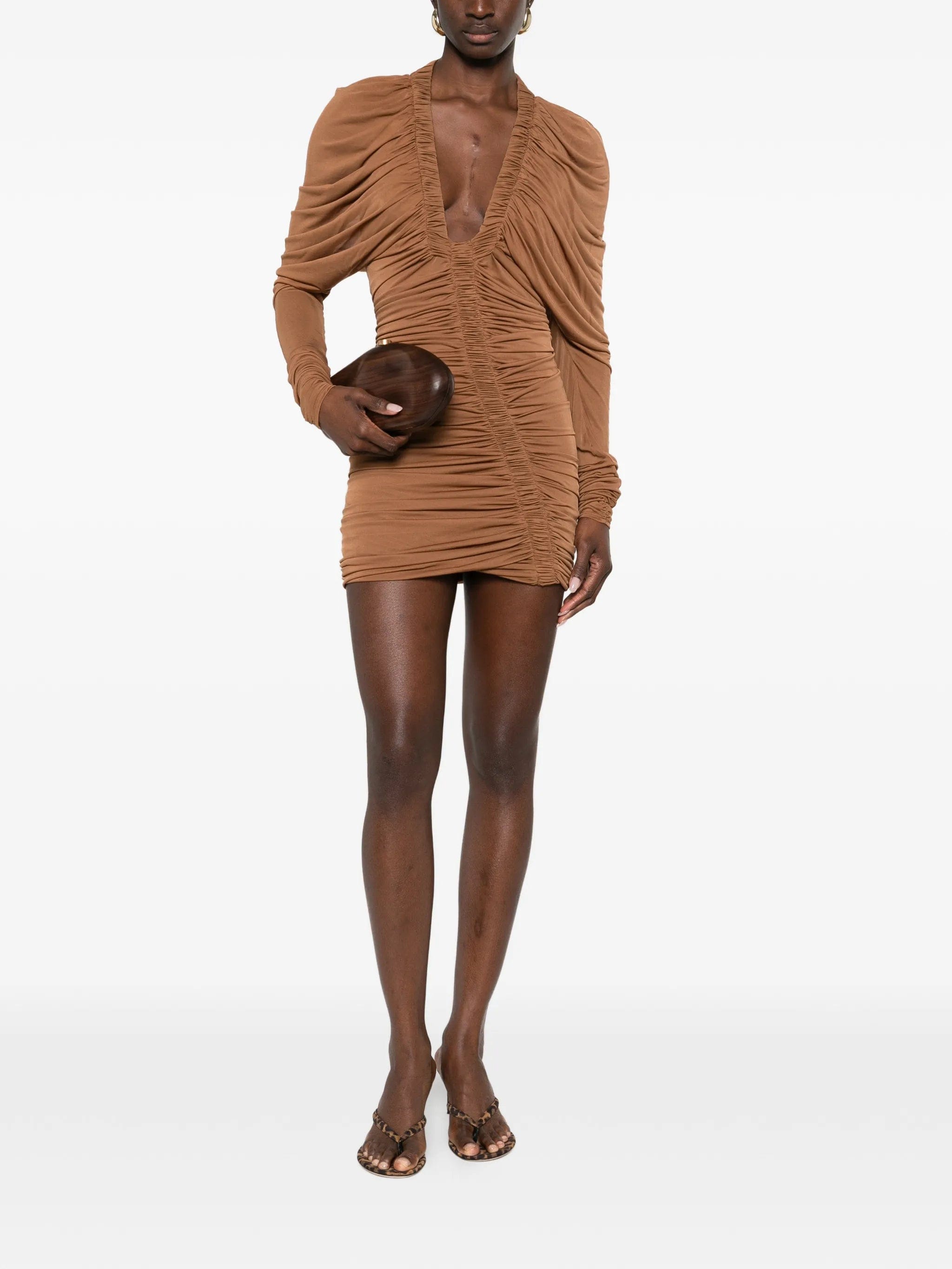 Christopher Esber Orion LS long - sleeve mini dress