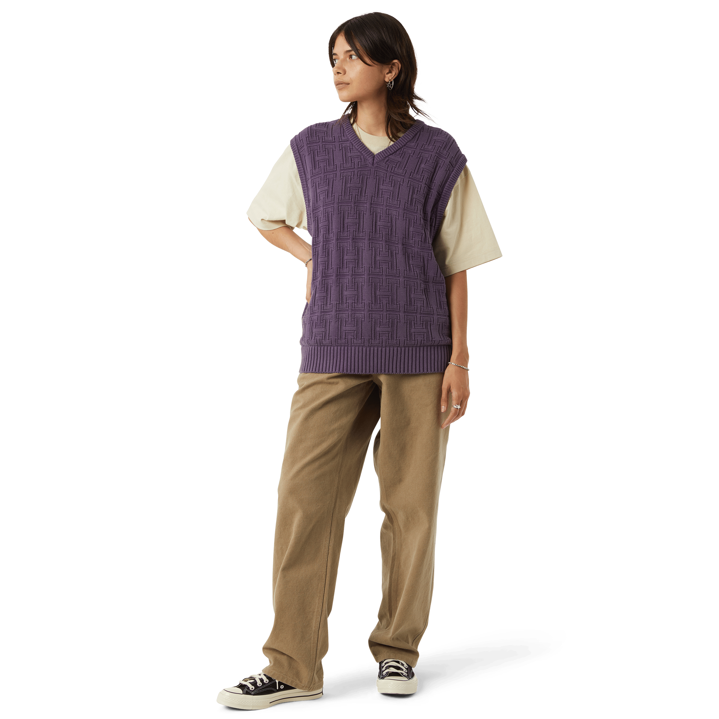 HUF Interlaced Jacquard Overdyed Vest
