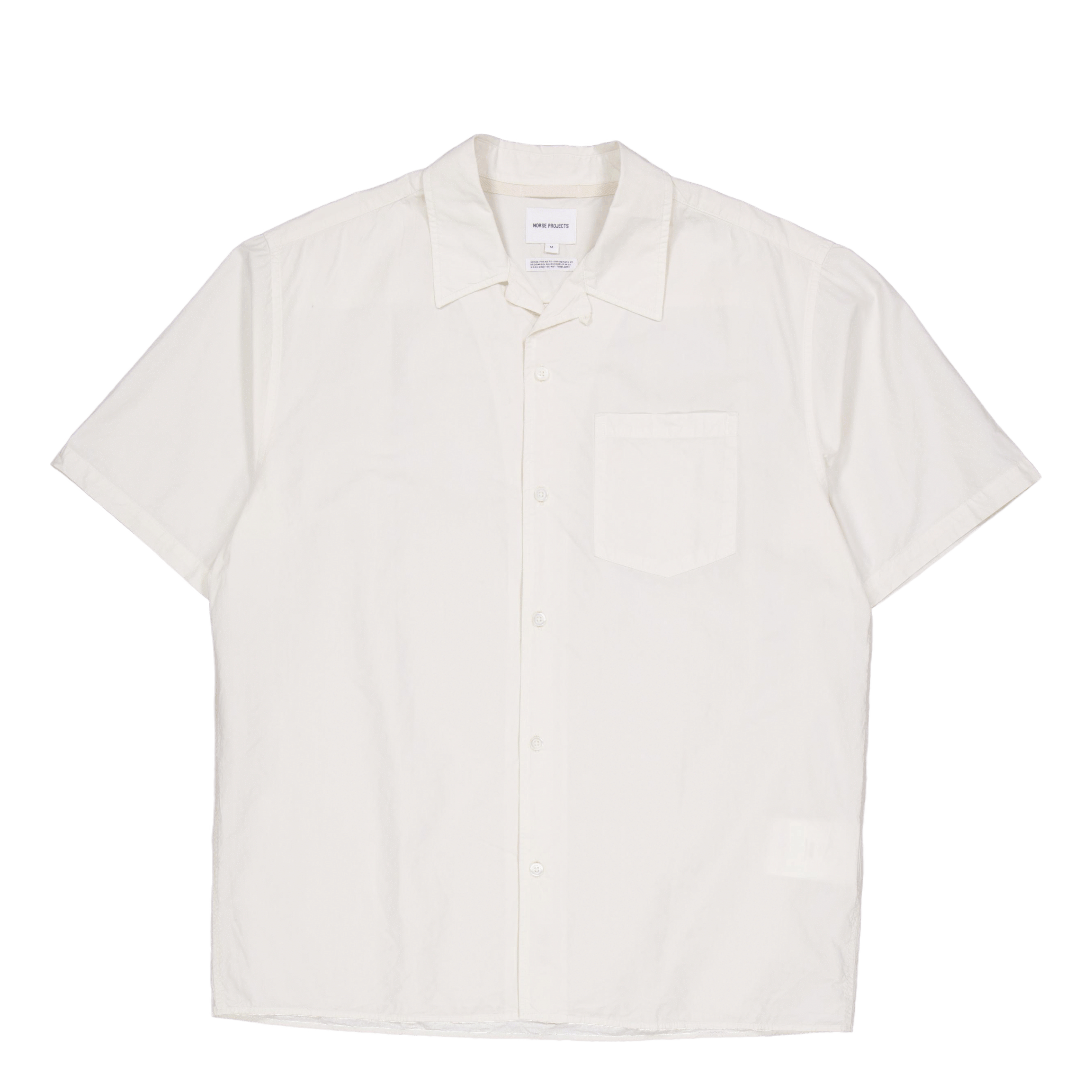 Norse Projects Carsten Cotton Tencel Shirt Enamel White