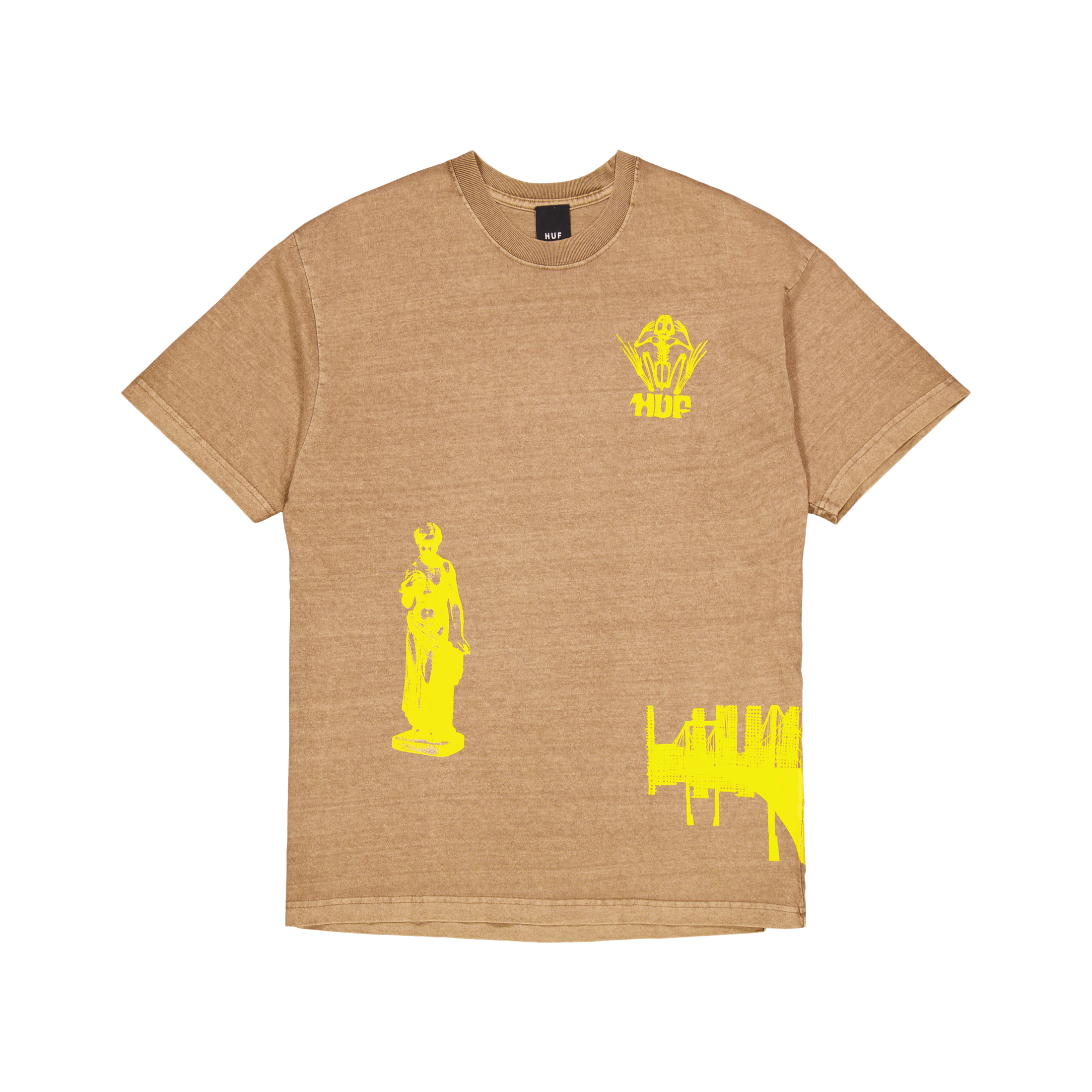 HUF Loosies Washed S/s T-Shirt Camel