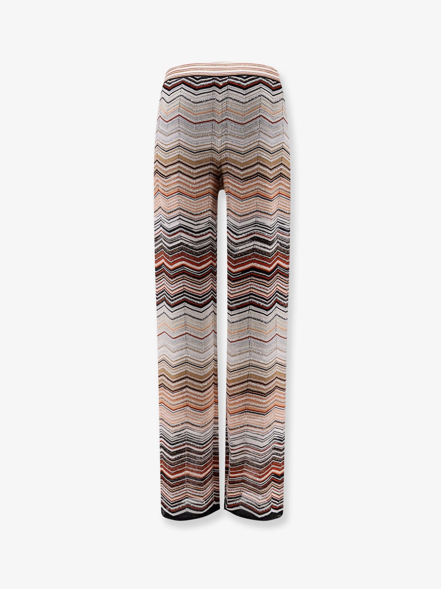 Missoni Viscose trousers with laminated chevron pattern