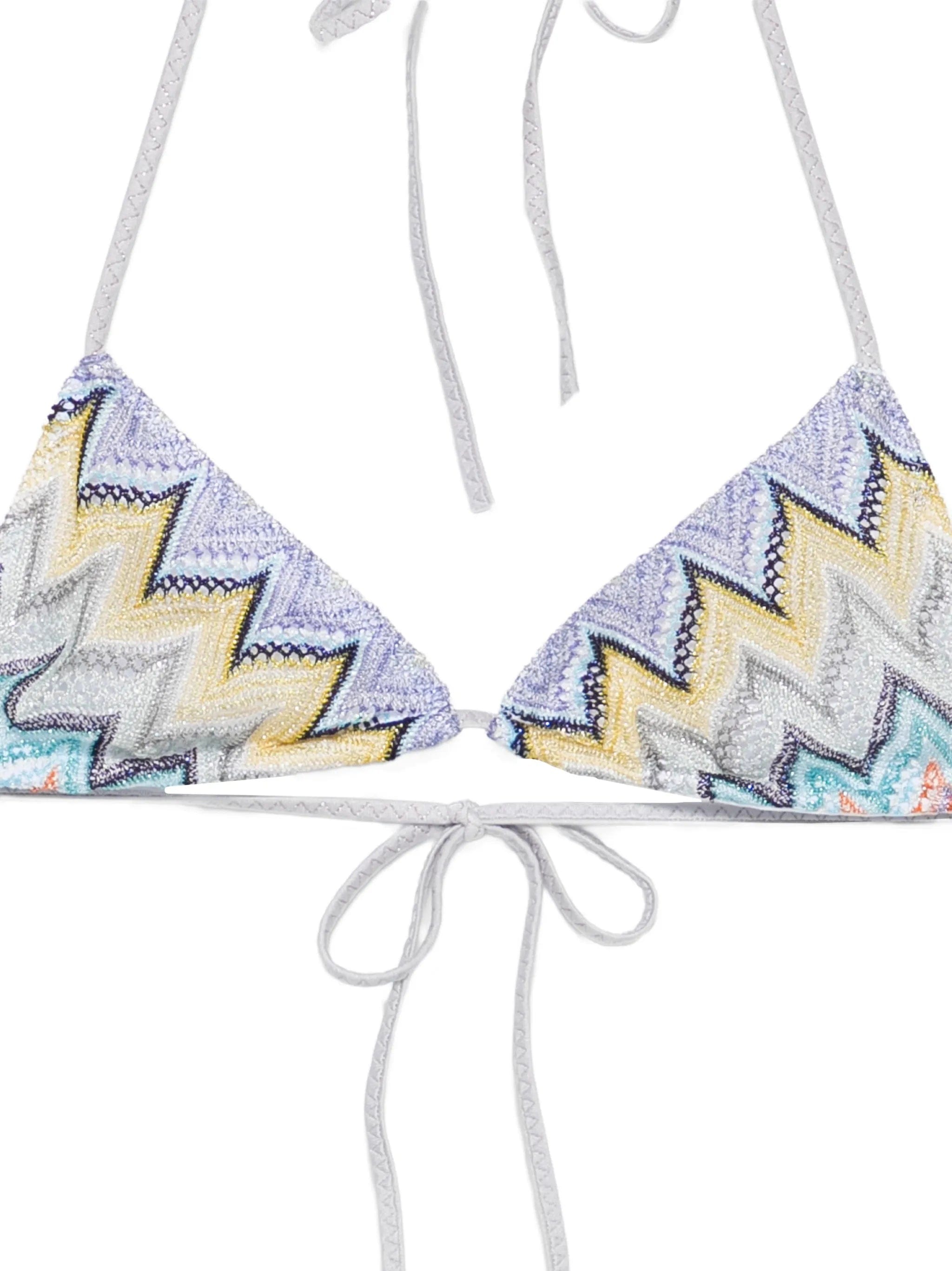 Missoni zigzag - knit triangle bikini