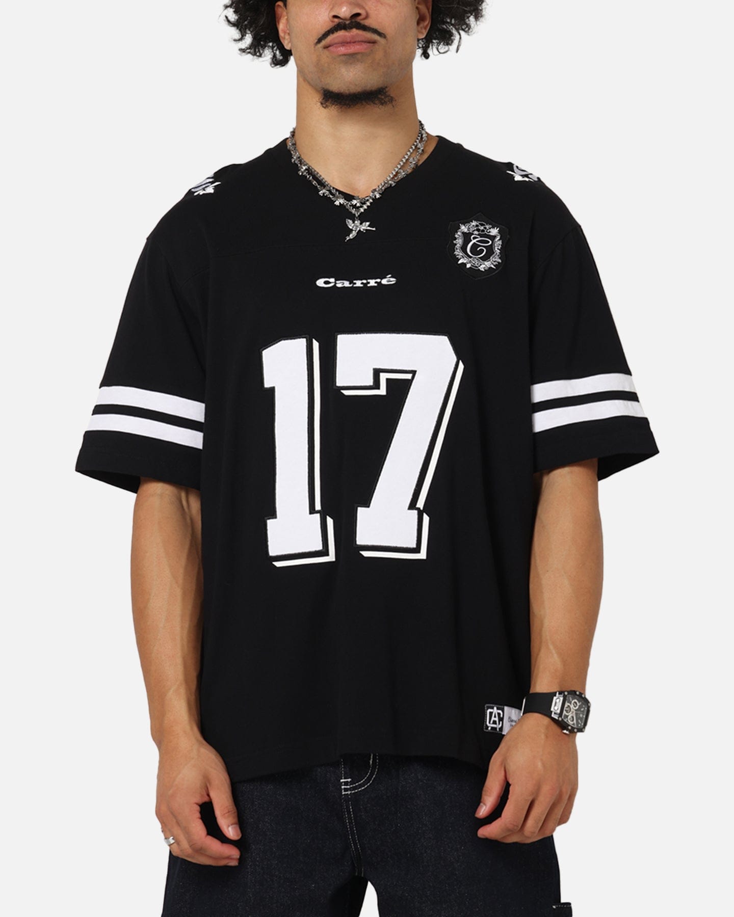 Carre Rose Bowl Football T - Shirt Black/White