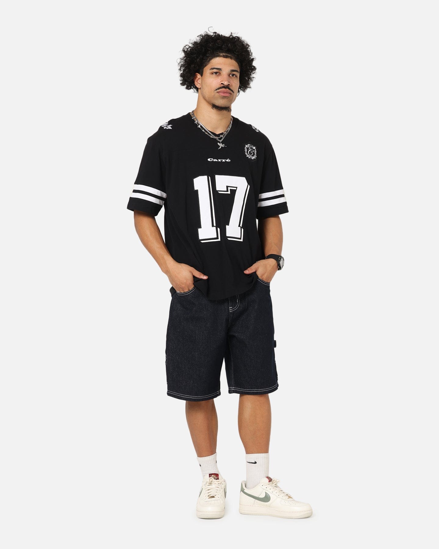 Carre Rose Bowl Football T - Shirt Black/White