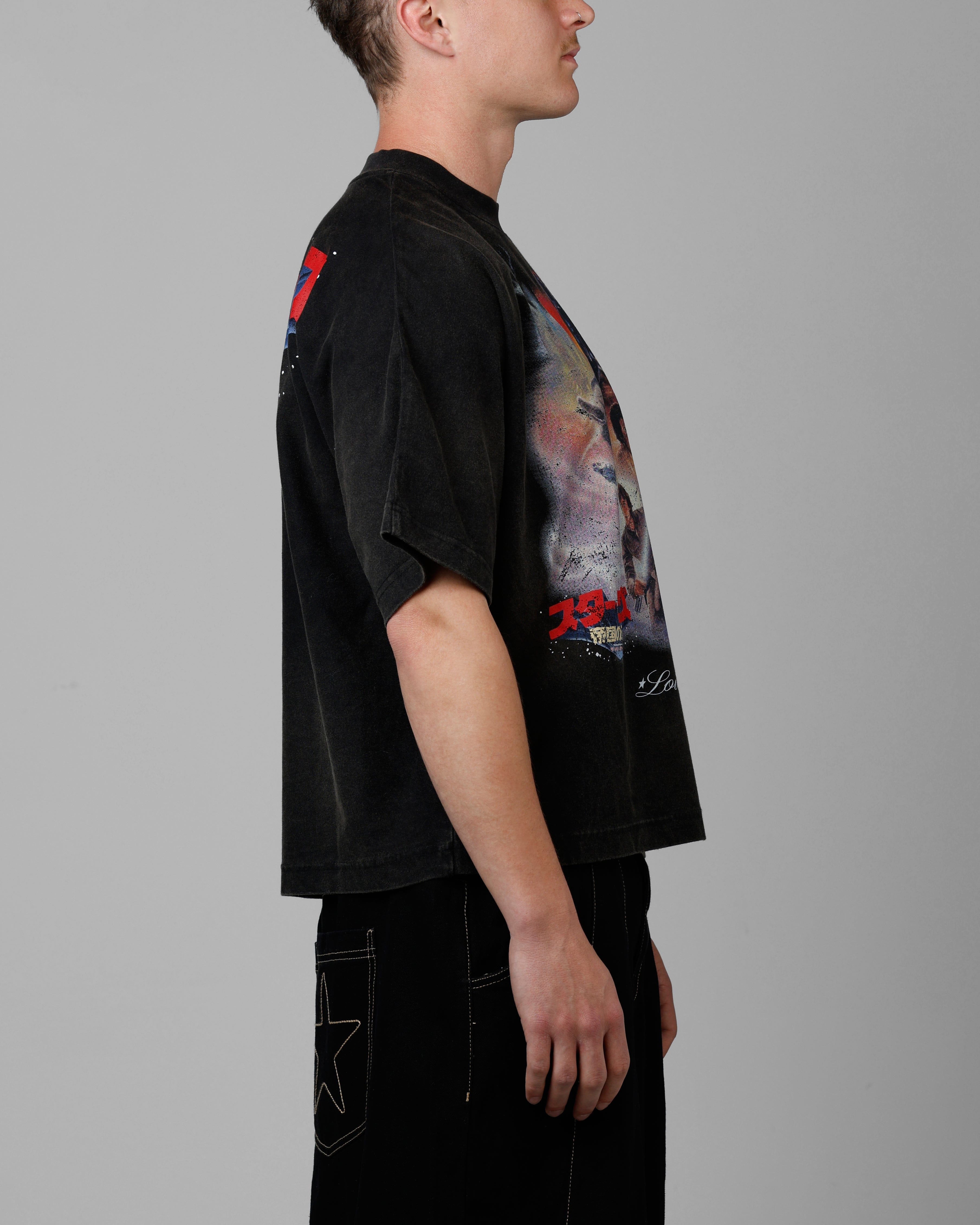 Loiter Star Wars Vintage T - Shirt Washed Black