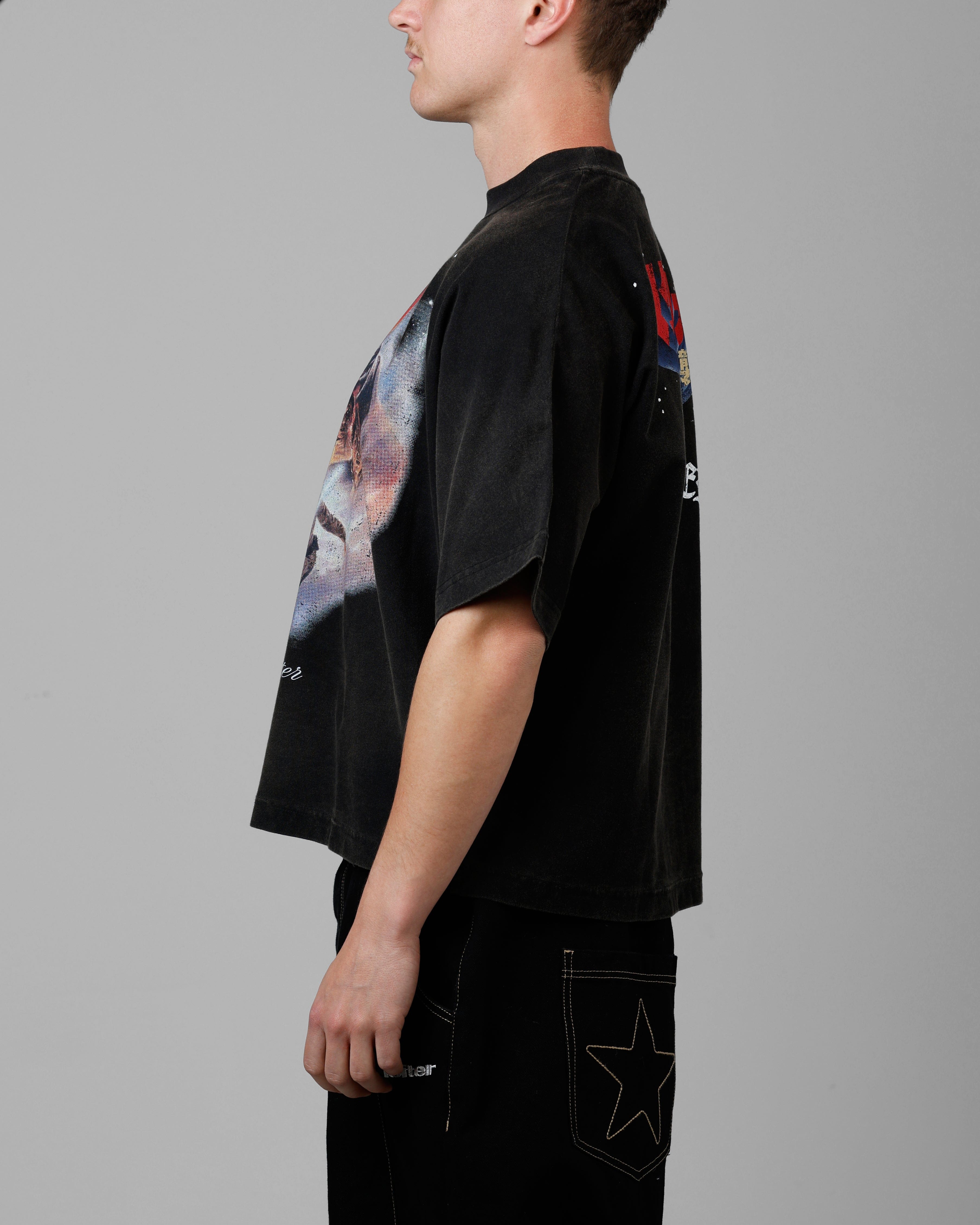 Loiter Star Wars Vintage T - Shirt Washed Black
