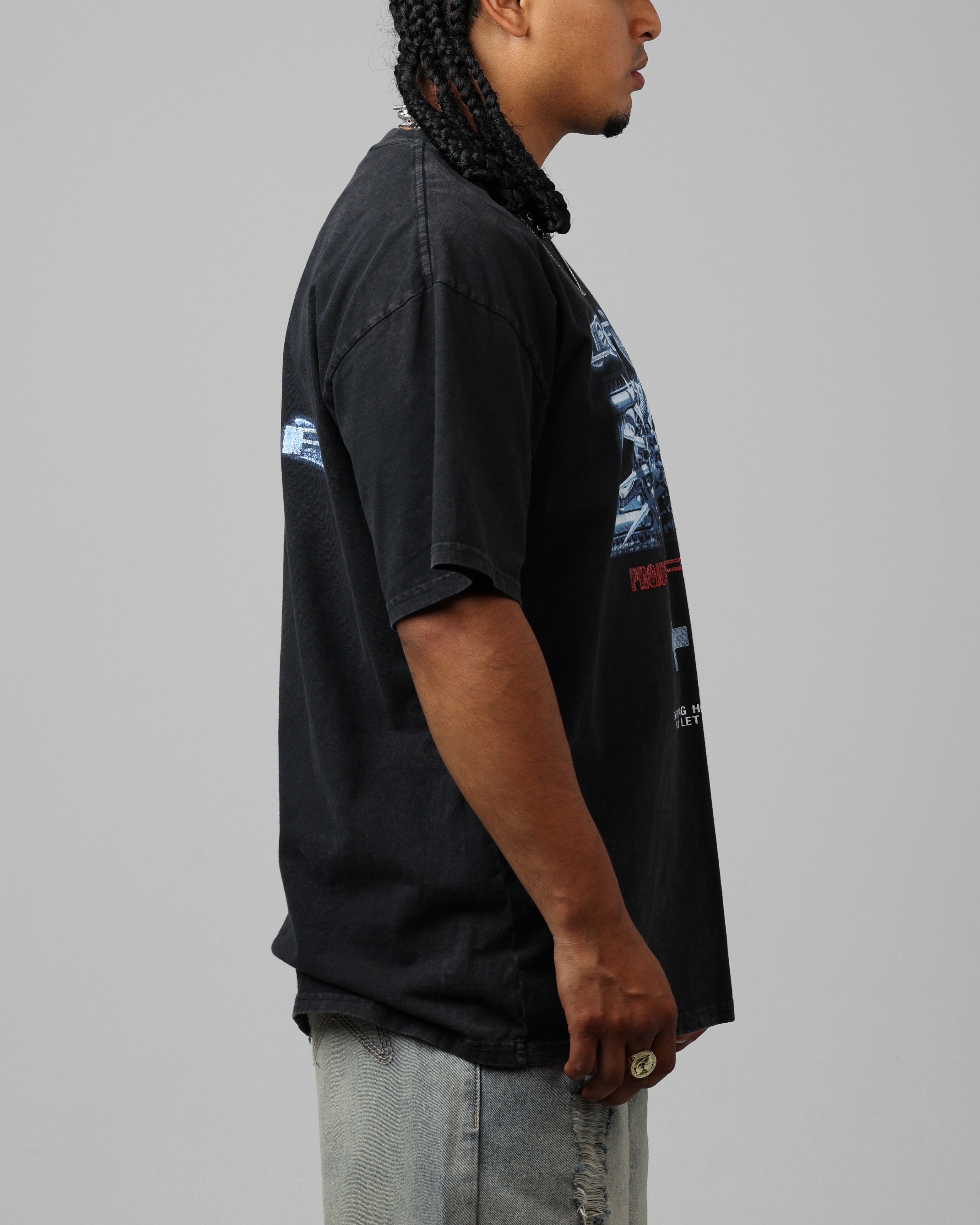 Loiter Void Vintage T - Shirt Black Wash