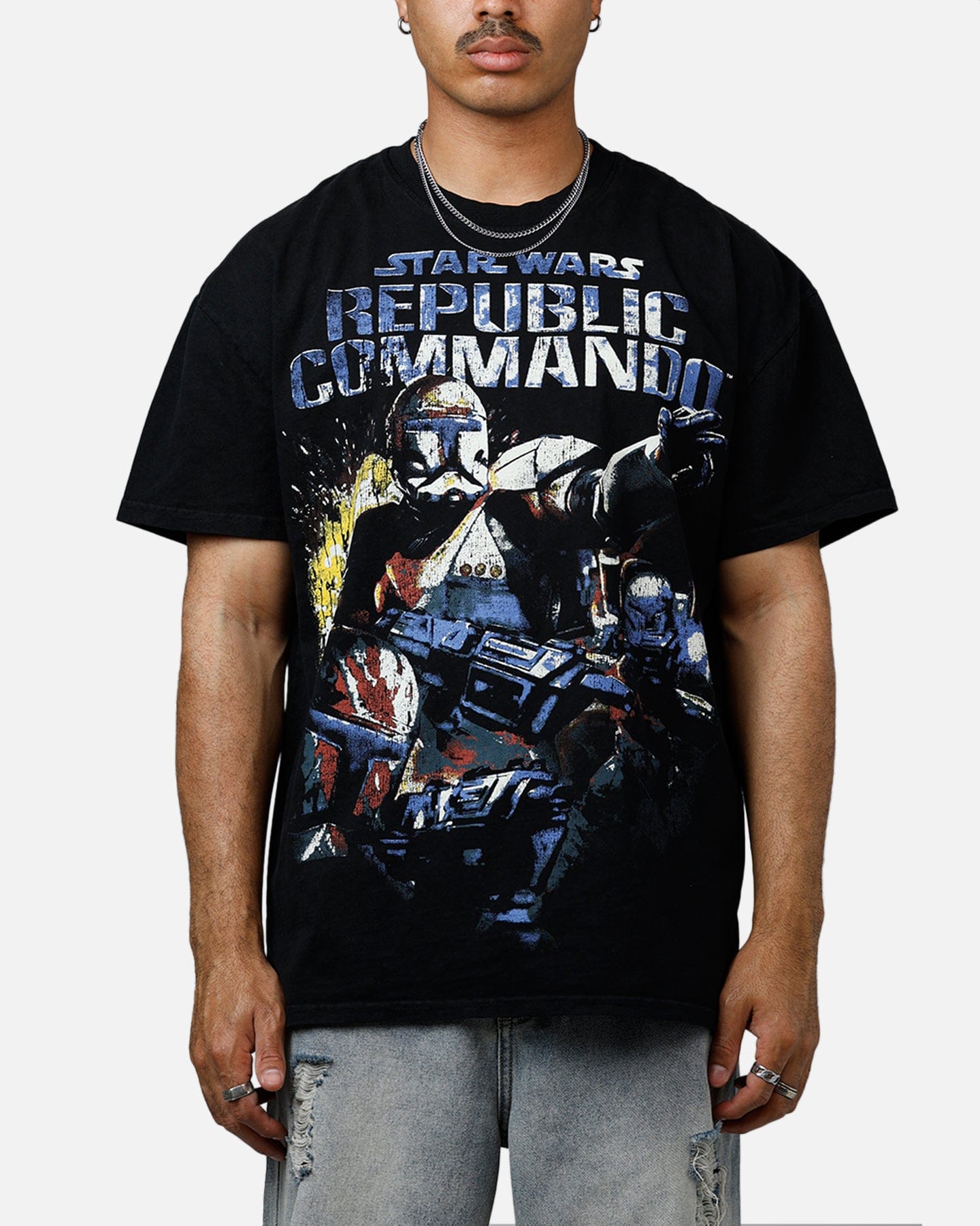73studio Star Wars Battlefront Republic Commando Heavyweight T - Shirt Black
