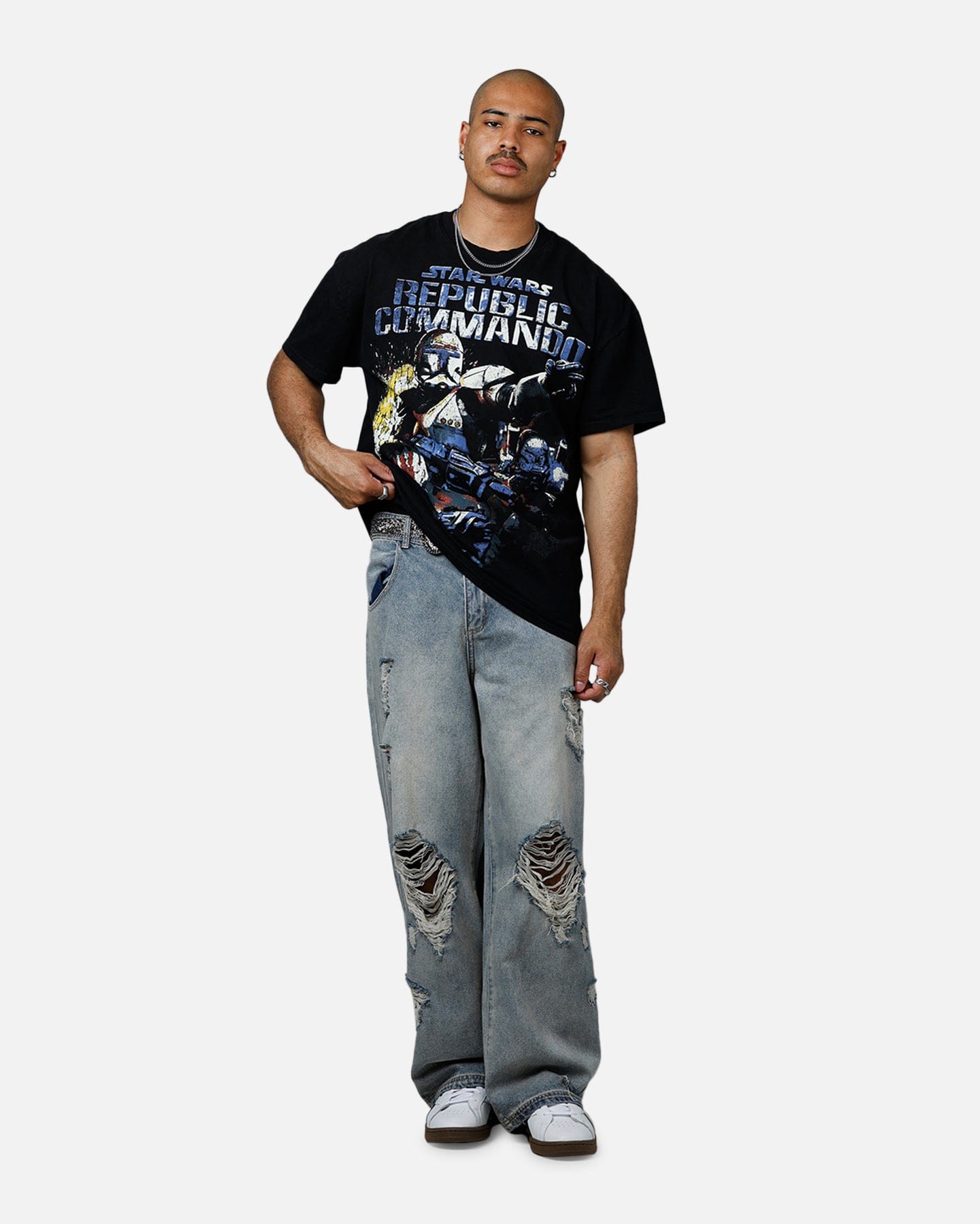 73studio Star Wars Battlefront Republic Commando Heavyweight T - Shirt Black