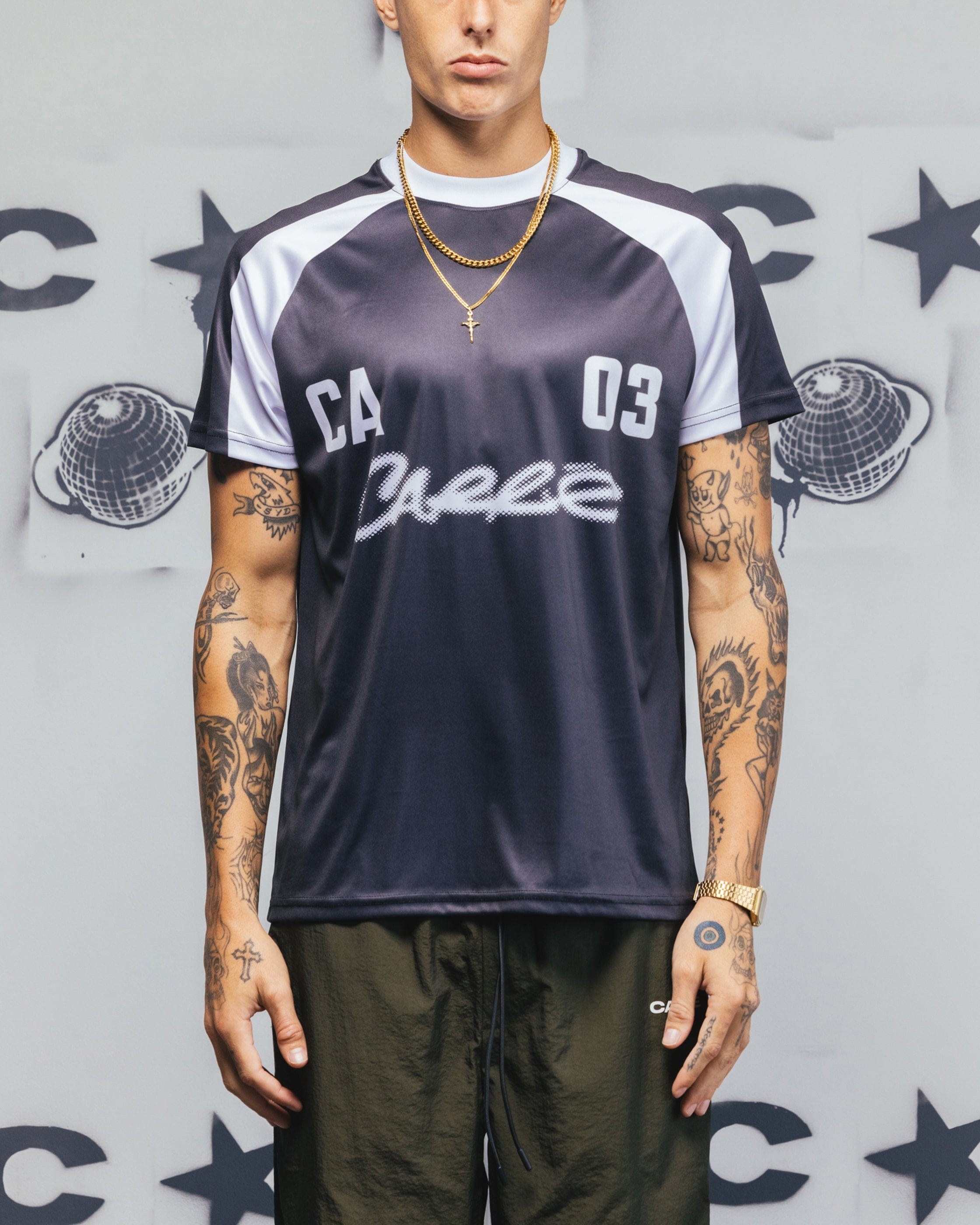 Carre Striker Jersey T - Shirt Black/White