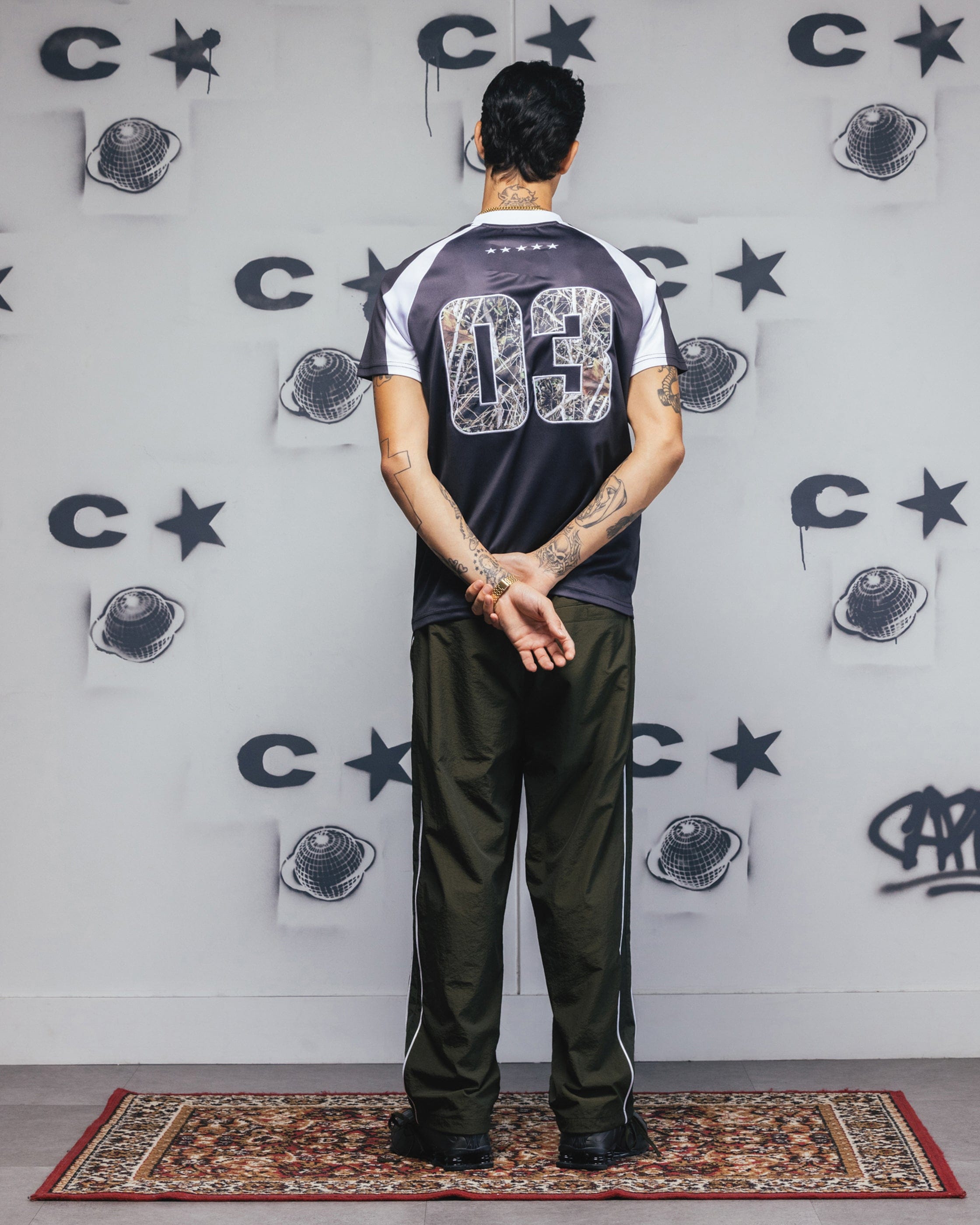 Carre Striker Jersey T - Shirt Black/White