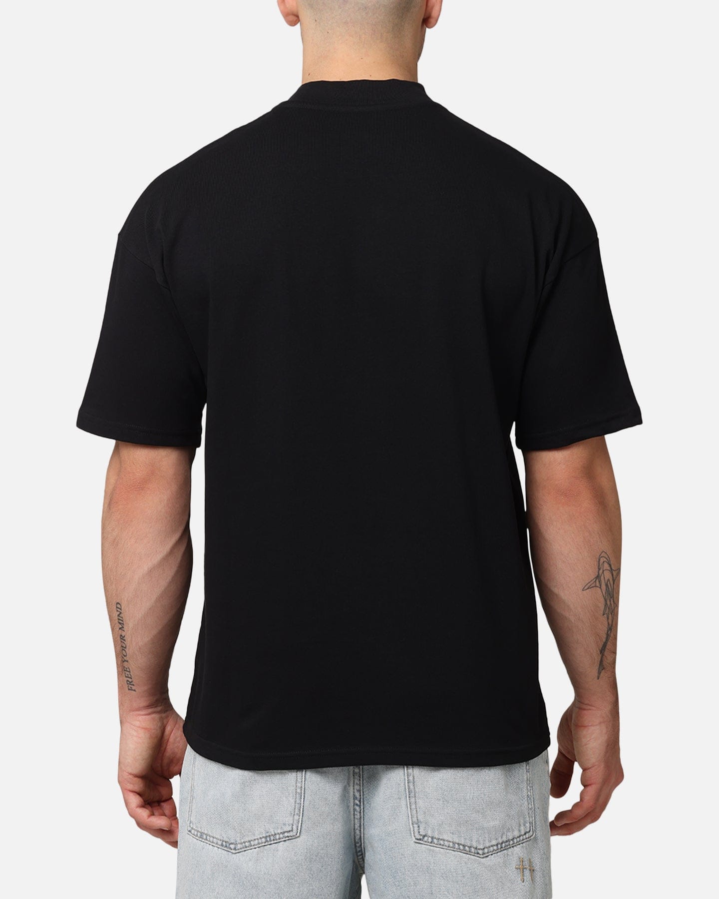 The Anti Order Invasion Mock Neck T - Shirt Black
