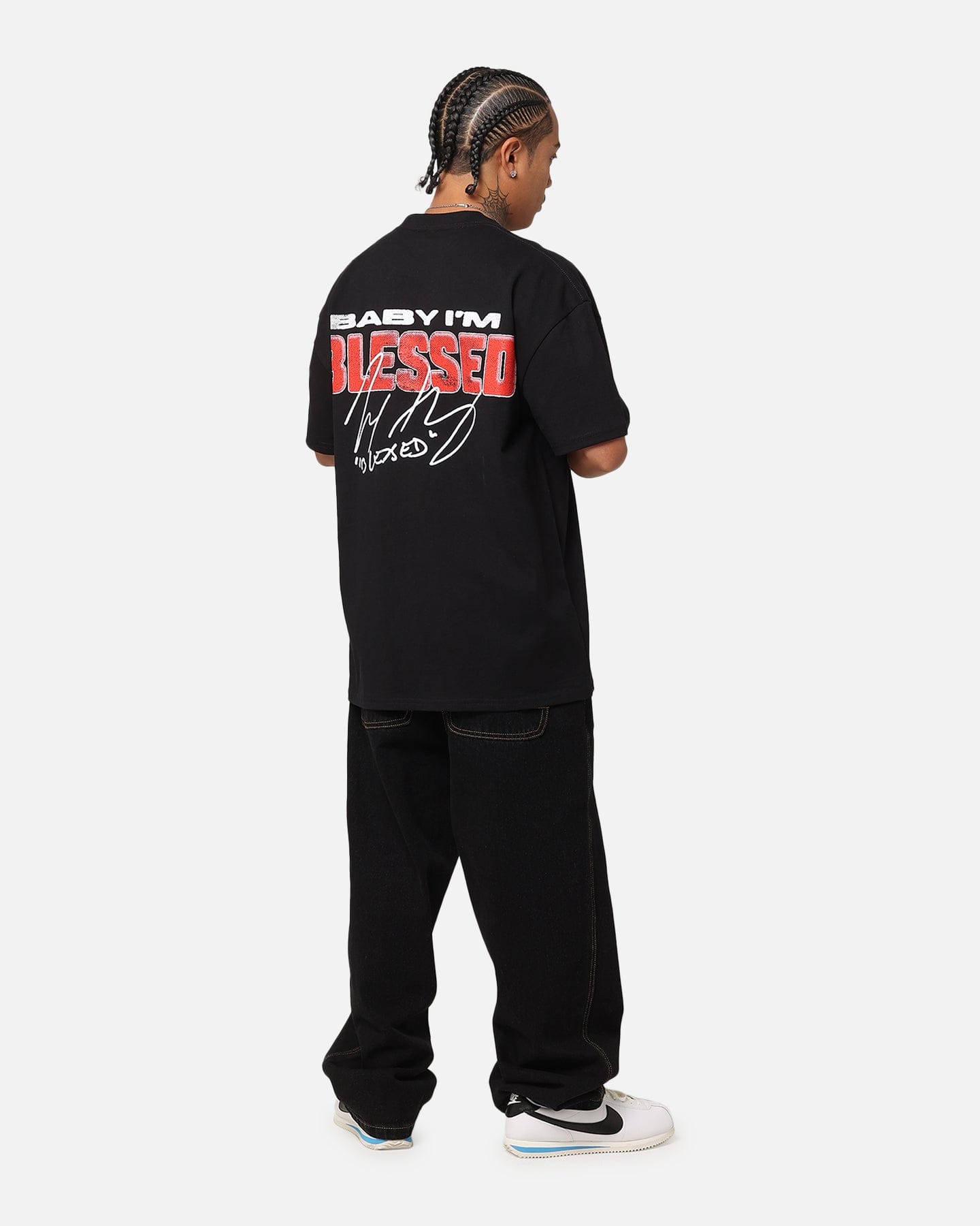 Culture KINGS UFC By Culture Kings Max Holloway Baby I'm Blessed Heavyweight T - Shirt Black