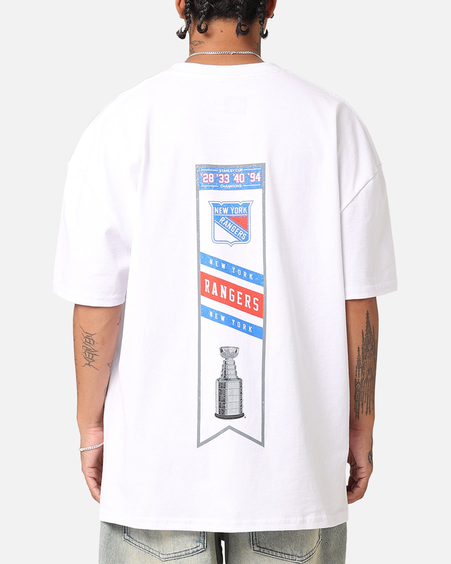WHITE* Culture Kings New York Rangers 1994 Cup Heavyweight T - Shirt White
