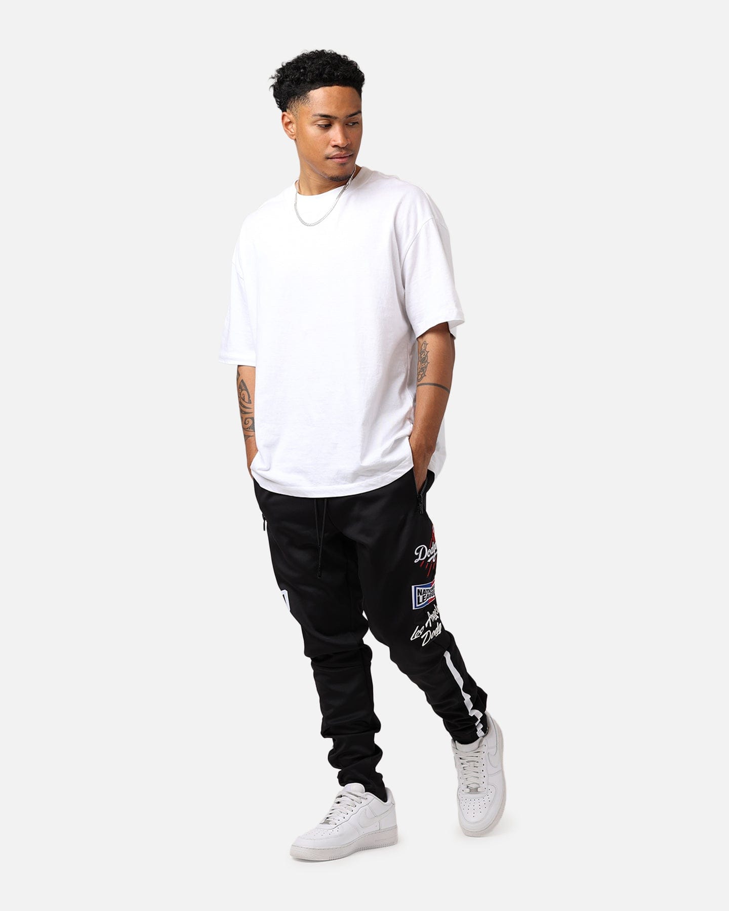 PRO Standard Los Angeles Dodgers Fast Lane Track Pants Black