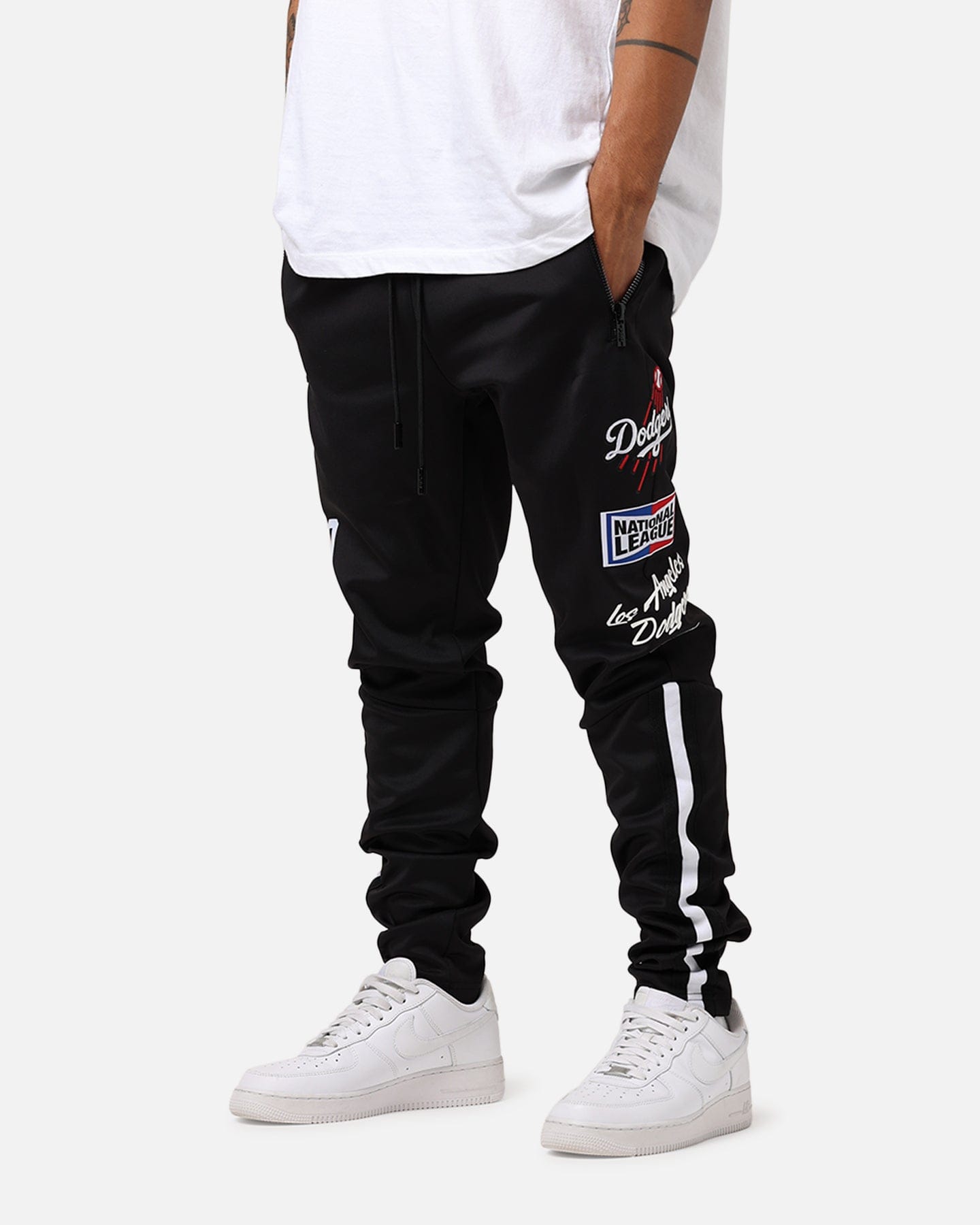 PRO Standard Los Angeles Dodgers Fast Lane Track Pants Black
