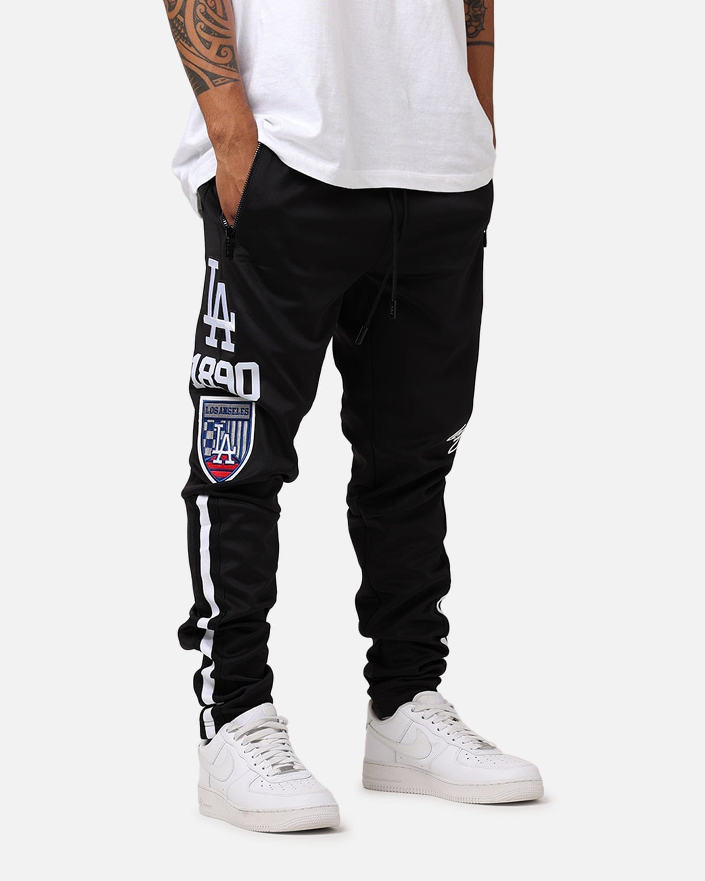 PRO Standard Los Angeles Dodgers Fast Lane Track Pants Black