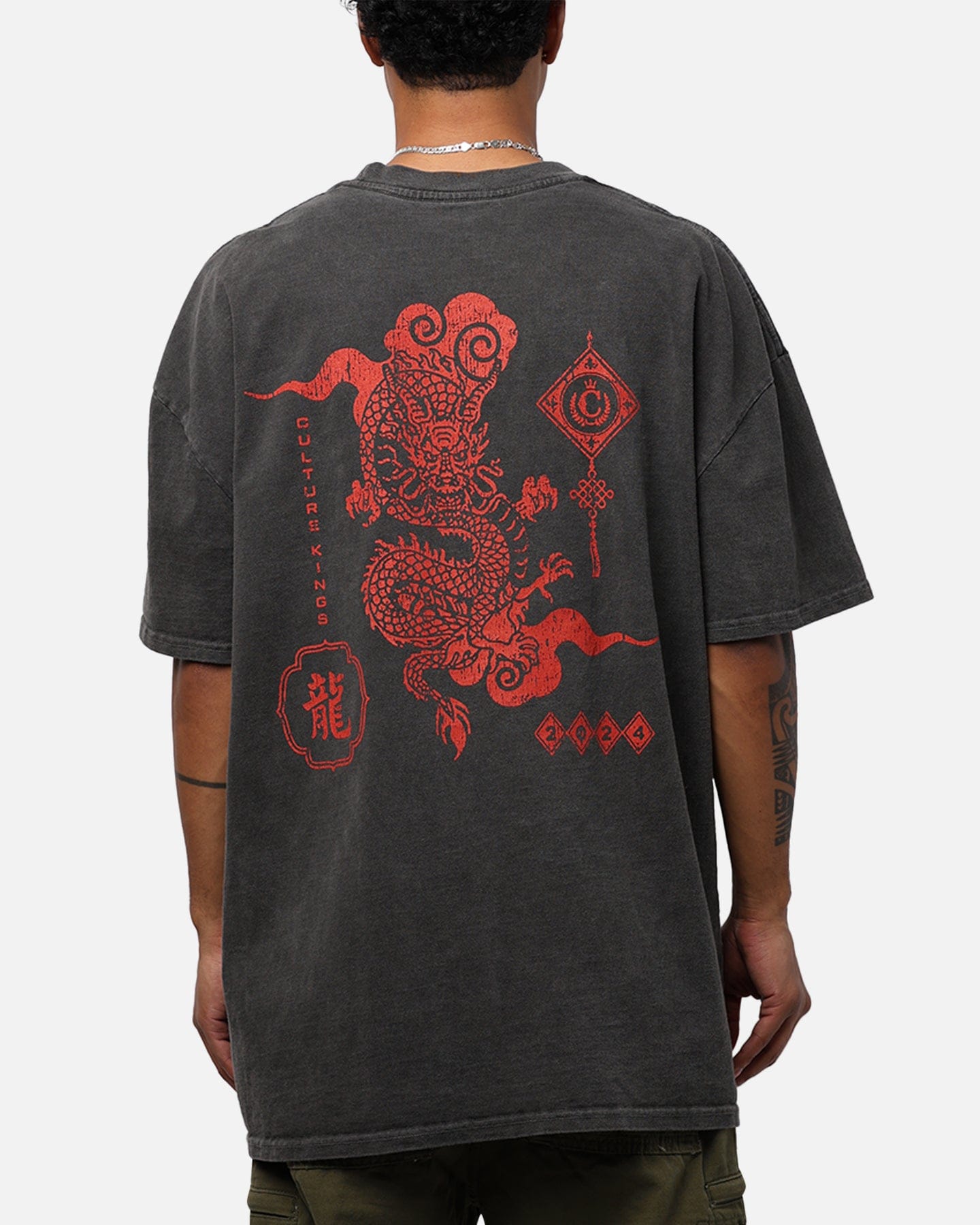 Dragon Culture Kings Year Of The Dragon T - Shirt Black Wash