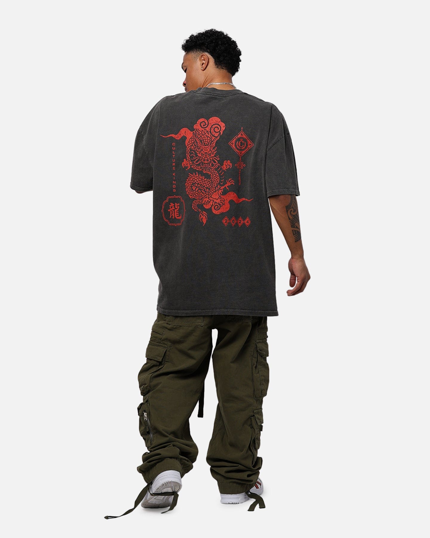 Dragon Culture Kings Year Of The Dragon T - Shirt Black Wash