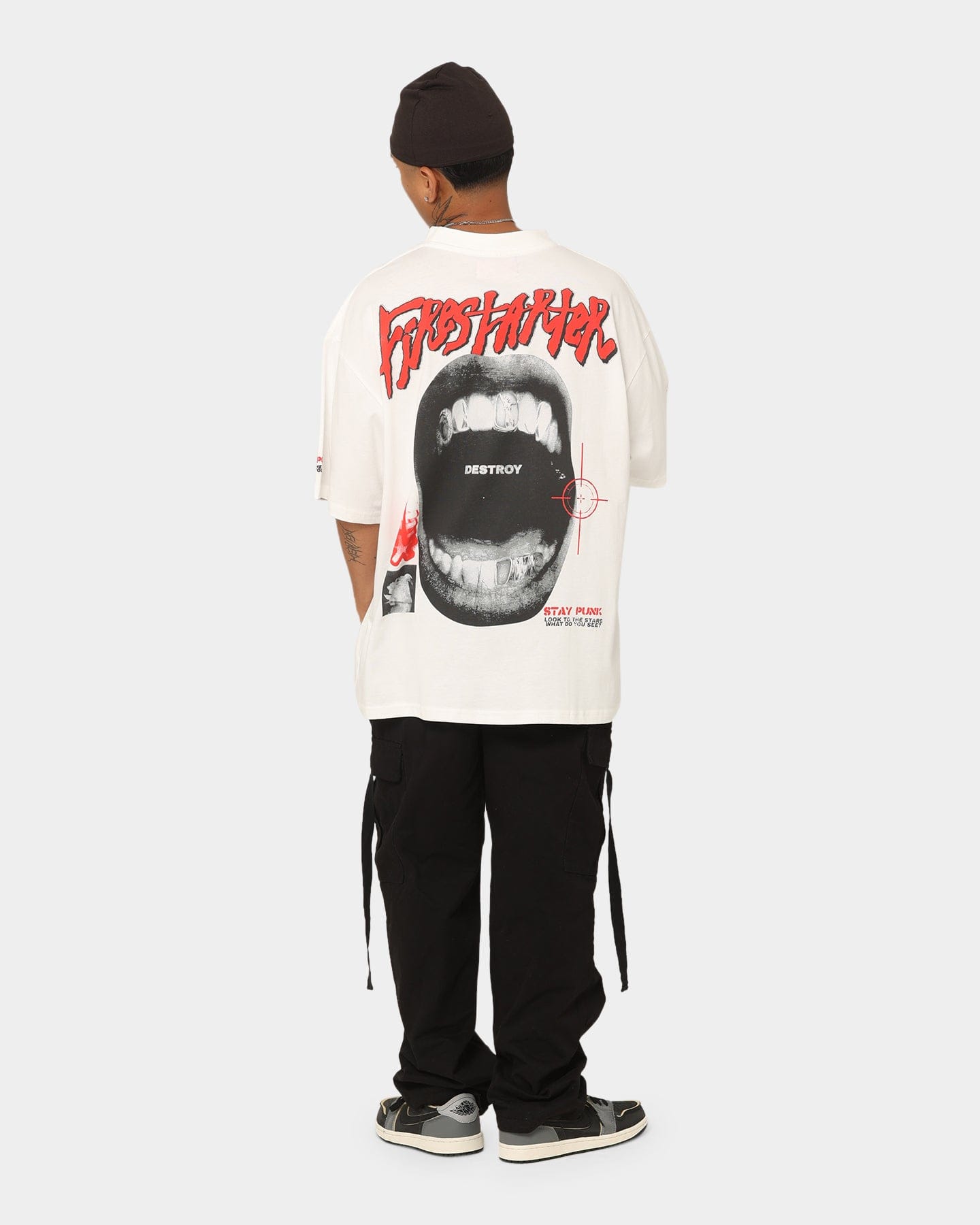 Loiter Firestarter Vintage T - Shirt Off White