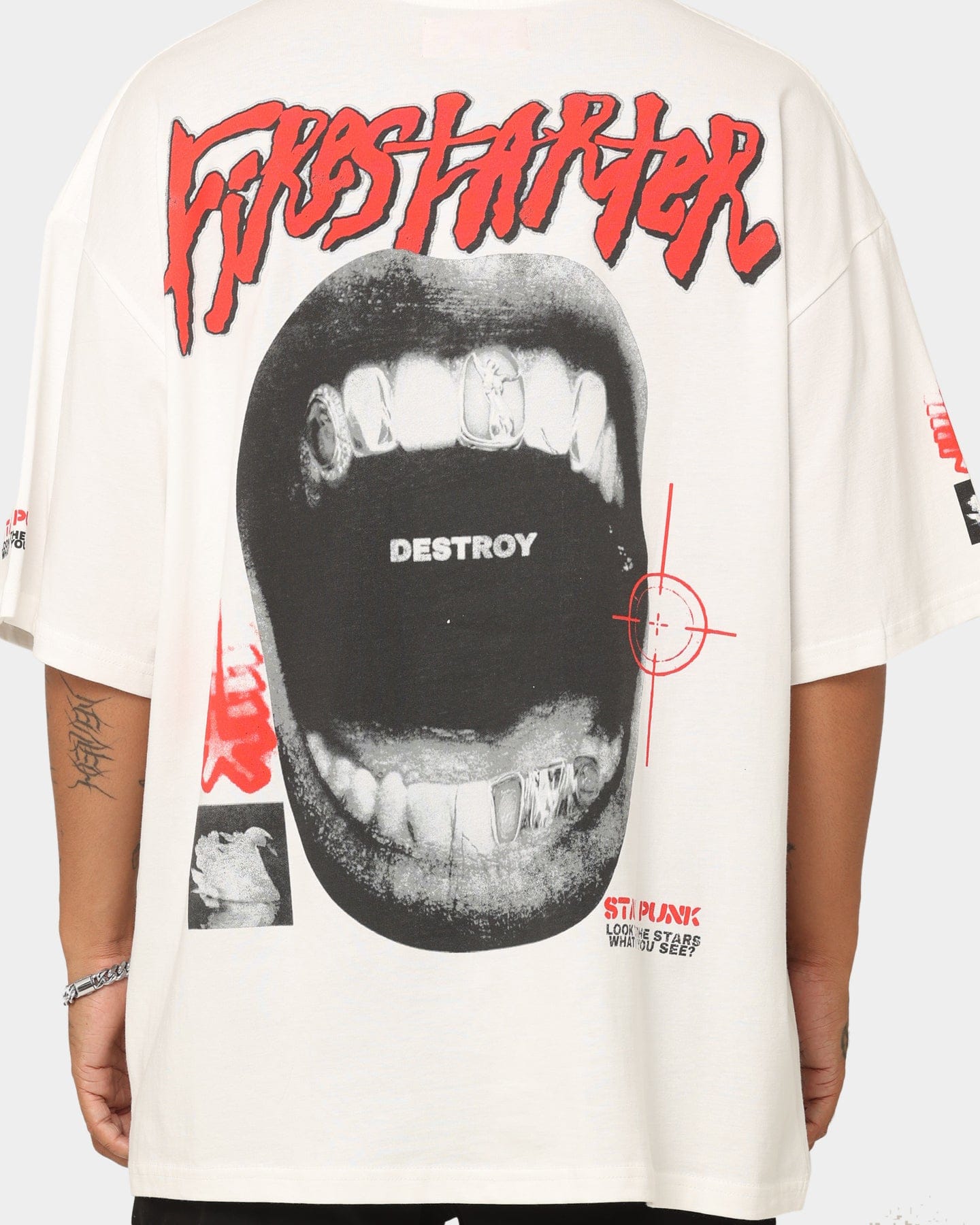 Loiter Firestarter Vintage T - Shirt Off White