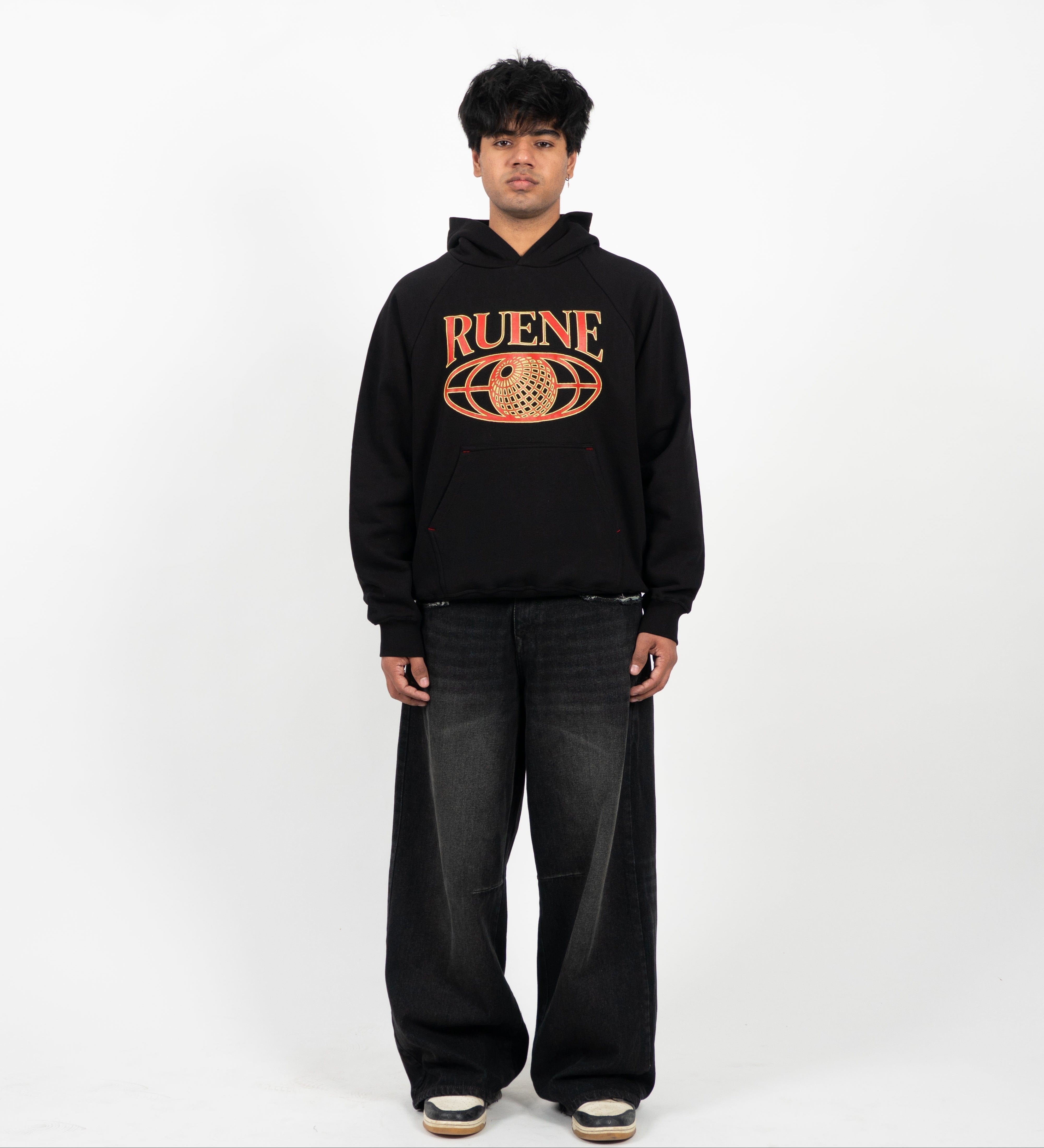 Ruene Black Eyeline Hoodie