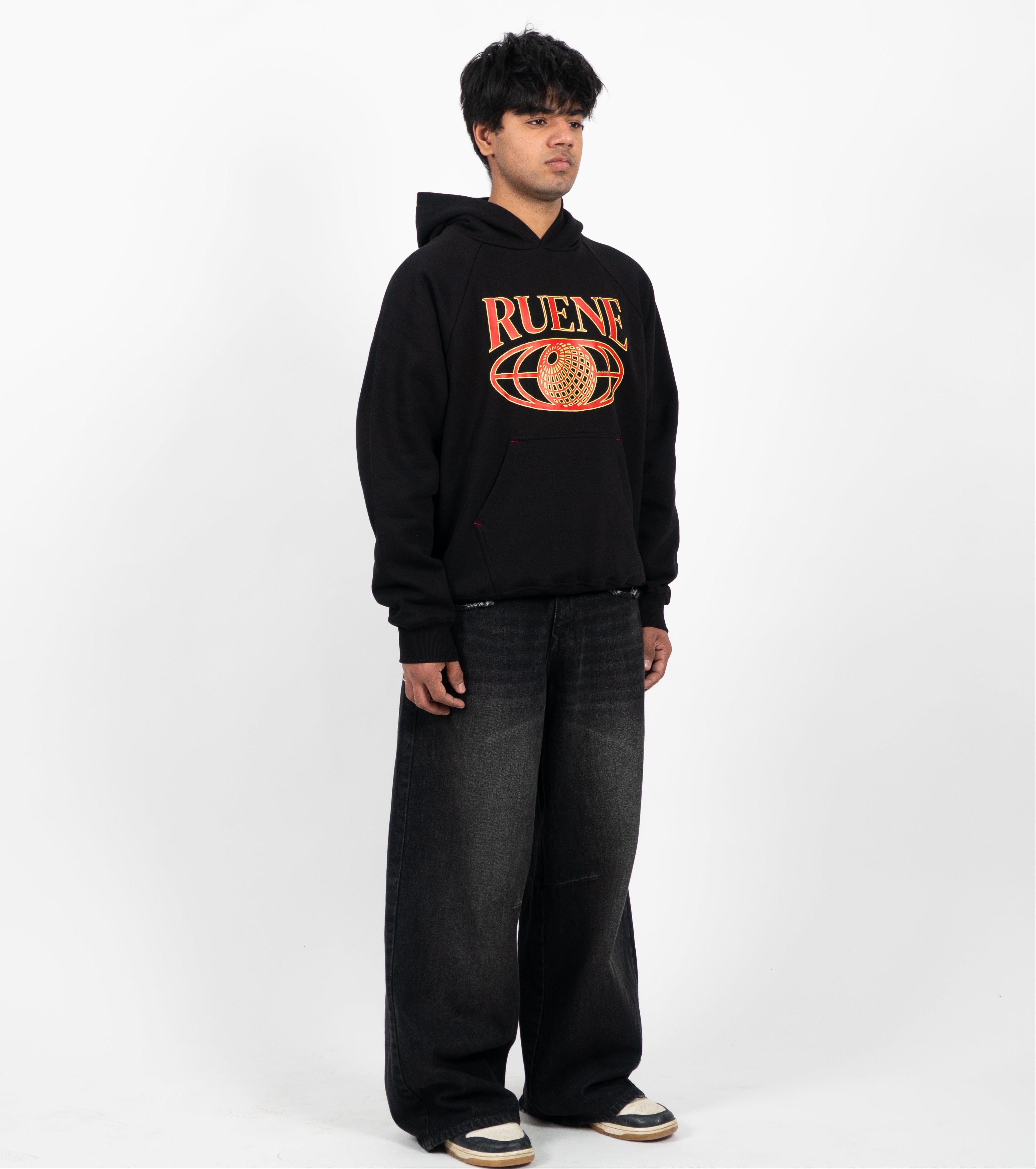 Ruene Black Eyeline Hoodie