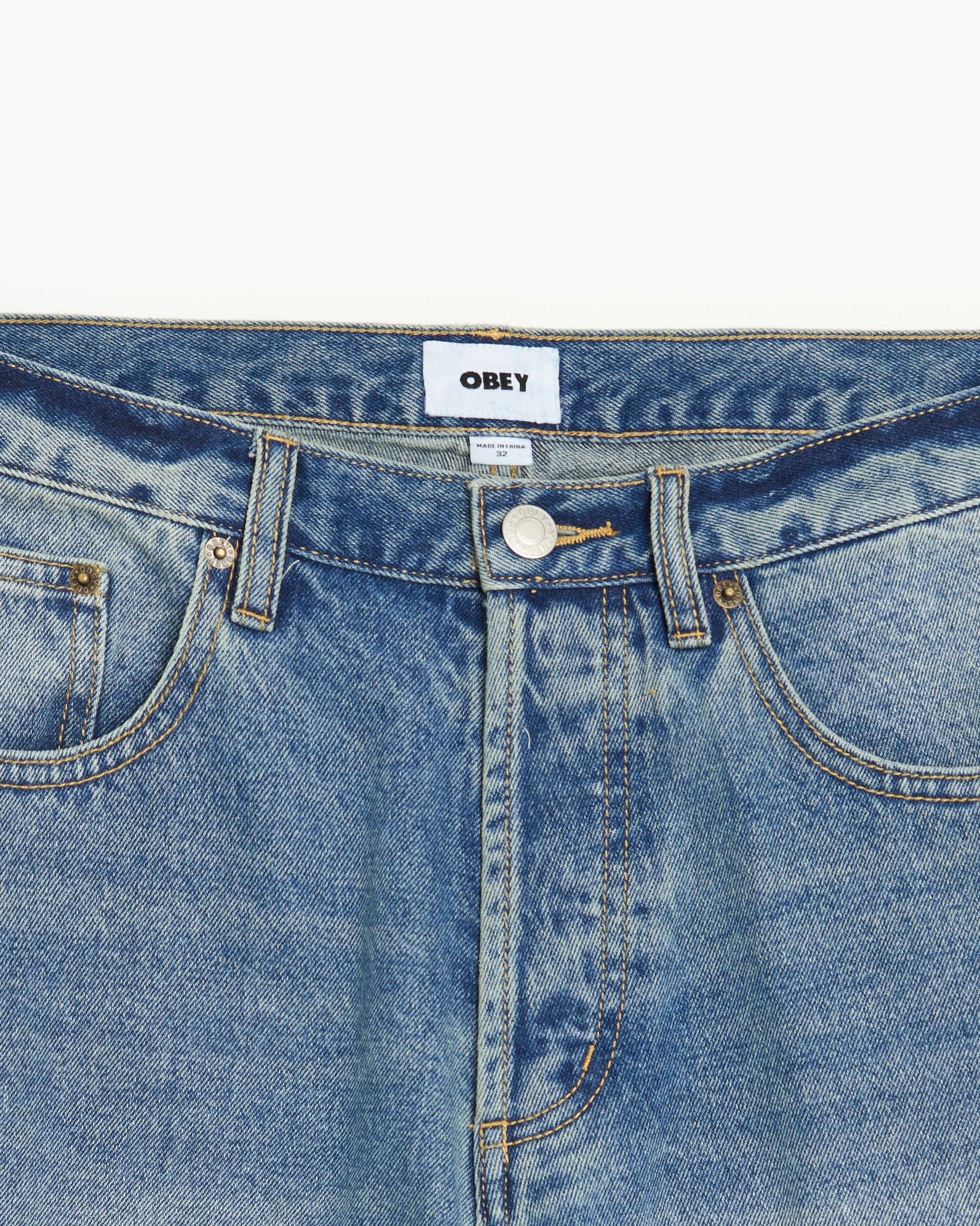 OBEY Clothing Pantalones vaqueros Straight OBEY Clothing Boxcar para hombre