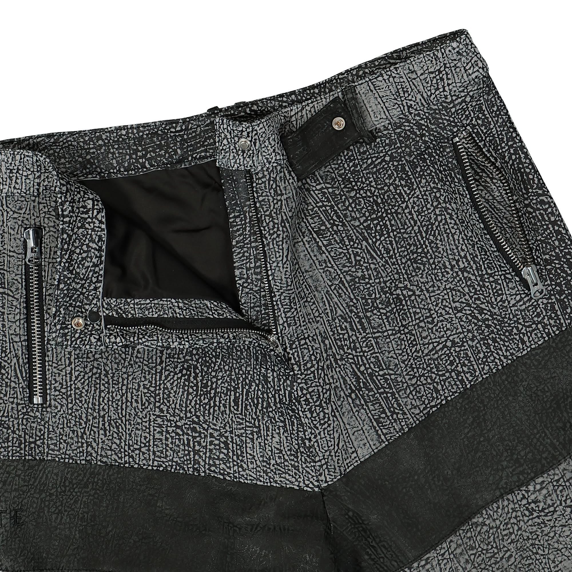 GATE Panelled Wide Leather Pants