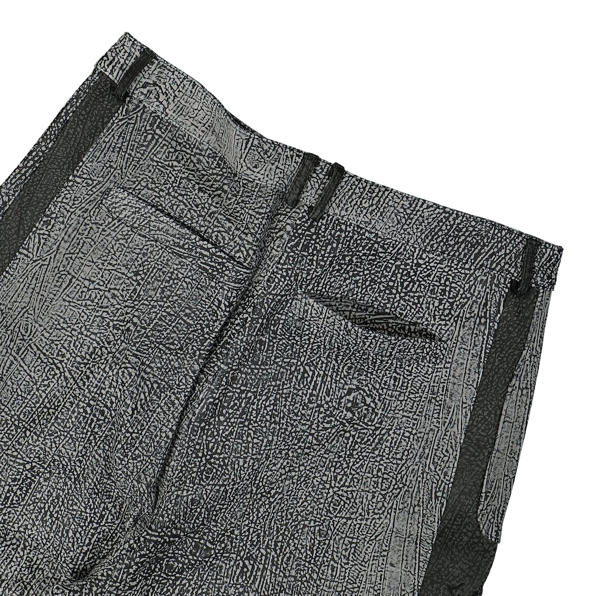 GATE Panelled Wide Leather Pants