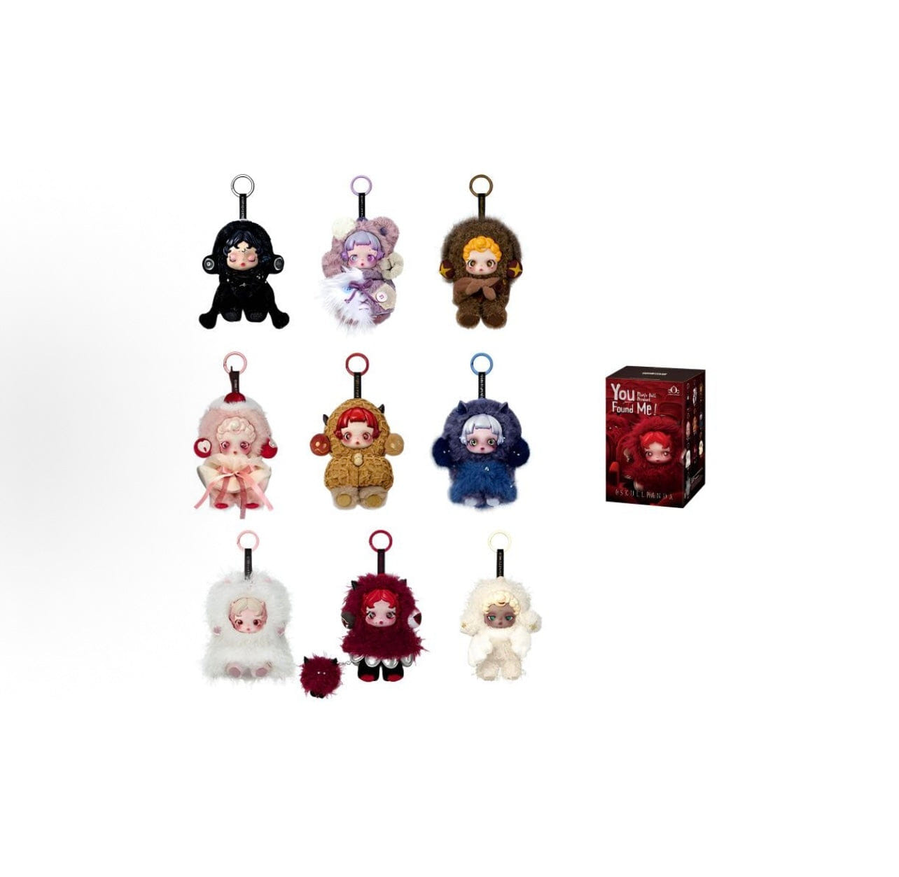 Found SKULLPANDA YOU FOUND ME SERIES PLUSH DOLL PENDANT