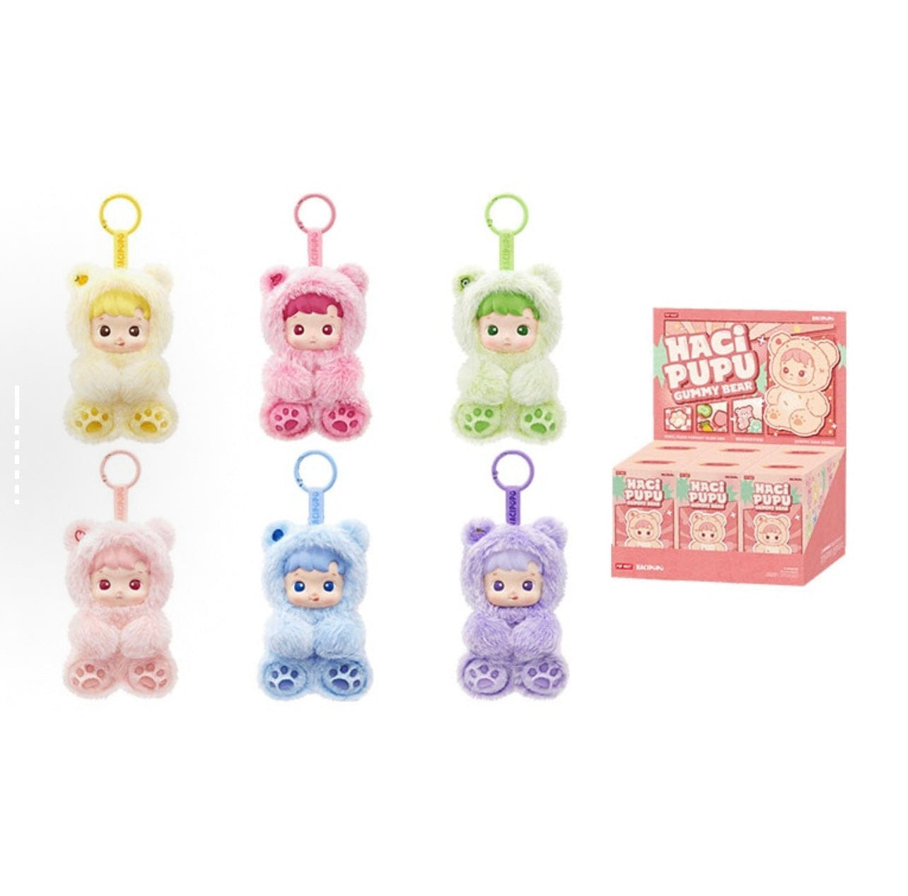 BEAR HACIPUPU Gummy Bear Series - Vinyl Plush Pendant Blind Box