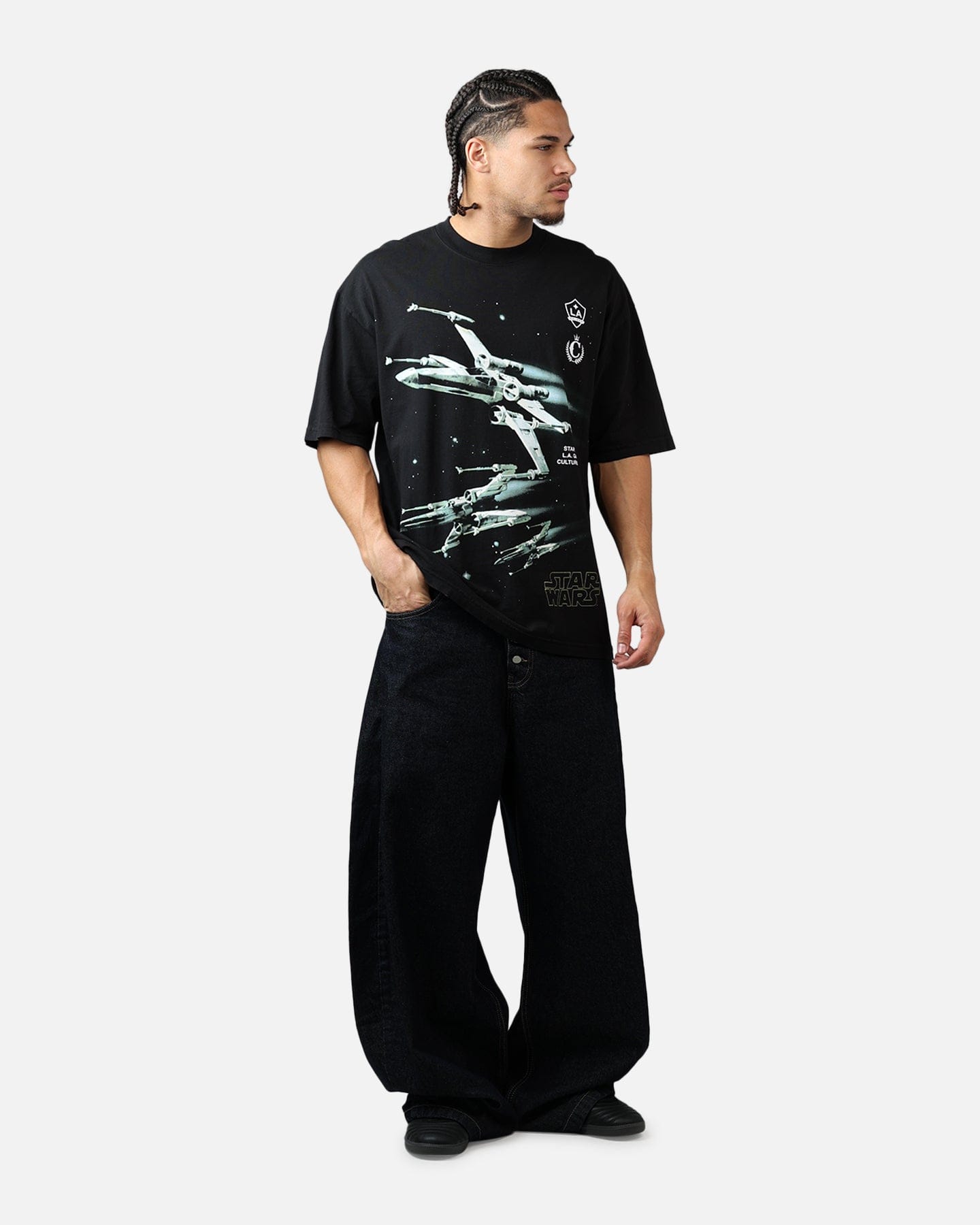 Star Wars Culture Kings x Star Wars LA Galaxy X - Wing T - Shirt Black