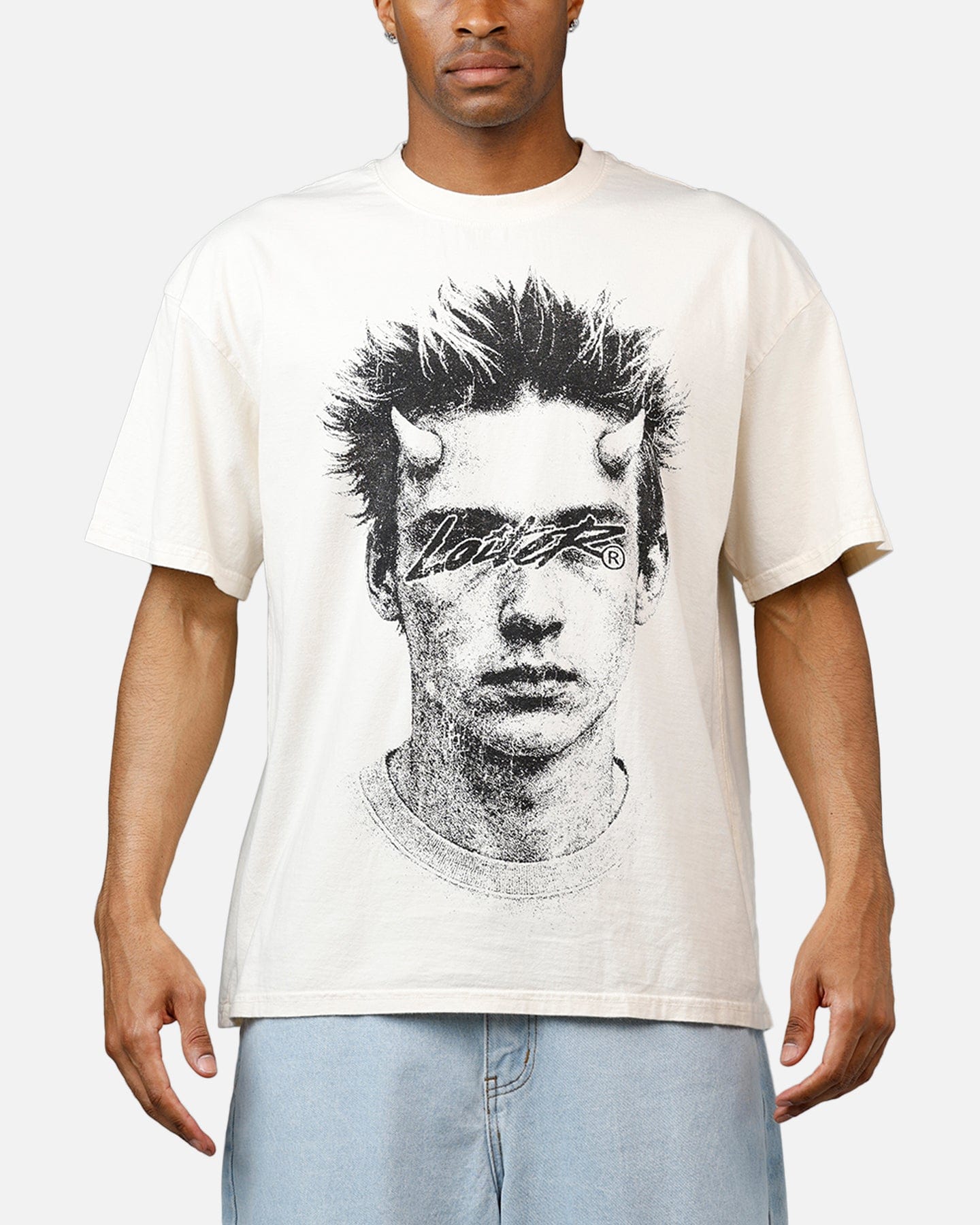Loiter Born Again T - Shirt Off White